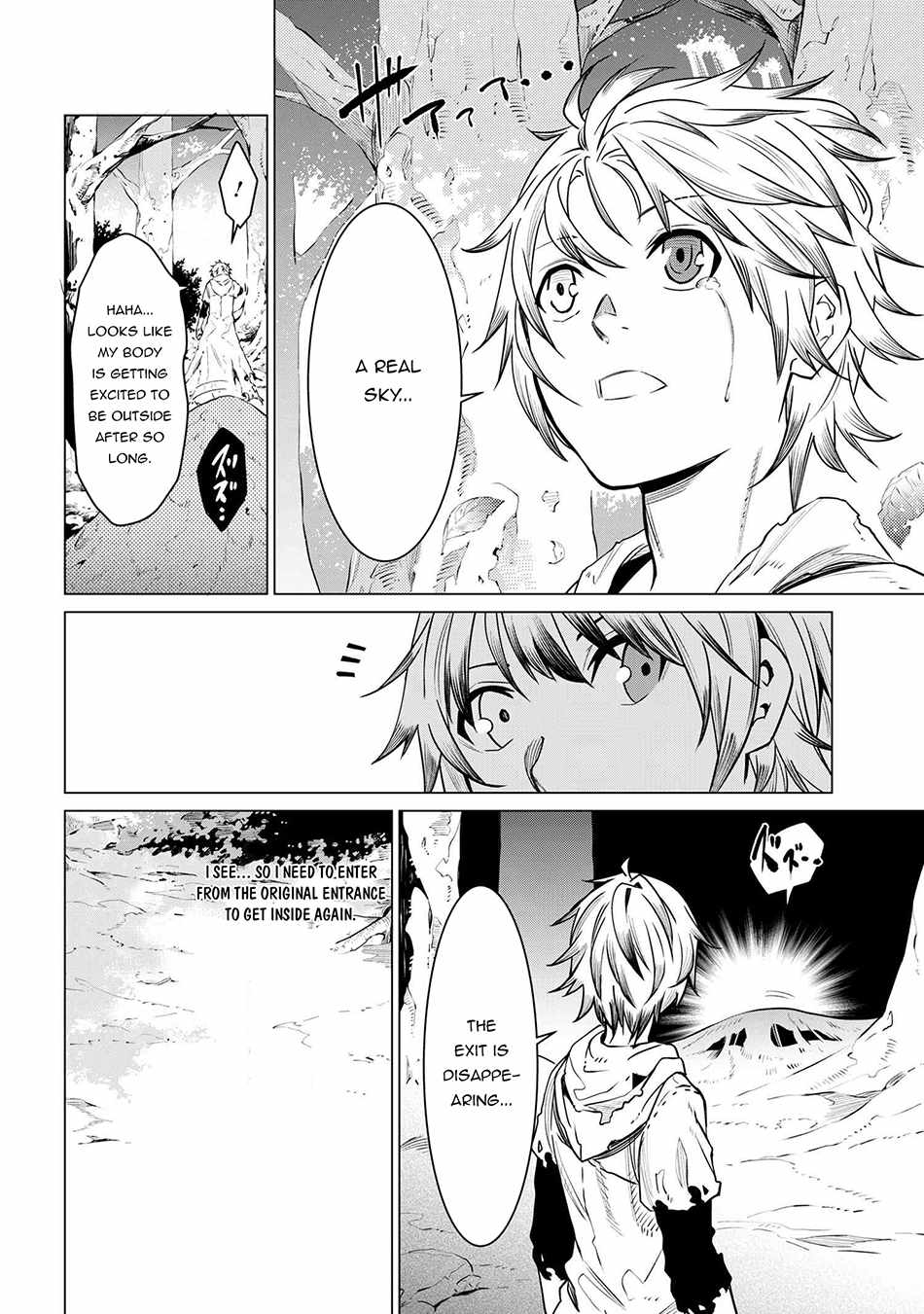 SSS-Rank Dungeon de Knife Ippon Tewatasare Tsuihou Sareta Shiro Madoushi: Yggdrasil no Noroi ni Yori Jakuten de Aru Maryoku Fusoku o Kokufukushi Sekai Saikyou e to Itaru Chapter 3.2 — Page 19
