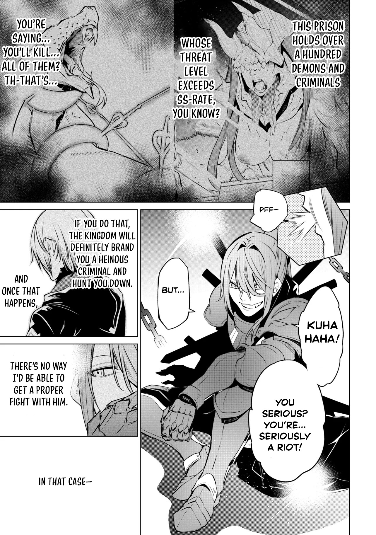 SSS-Rank Dungeon de Knife Ippon Tewatasare Tsuihou Sareta Shiro Madoushi: Yggdrasil no Noroi ni Yori Jakuten de Aru Maryoku Fusoku o Kokufukushi Sekai Saikyou e to Itaru Chapter 30.2 — Page 15