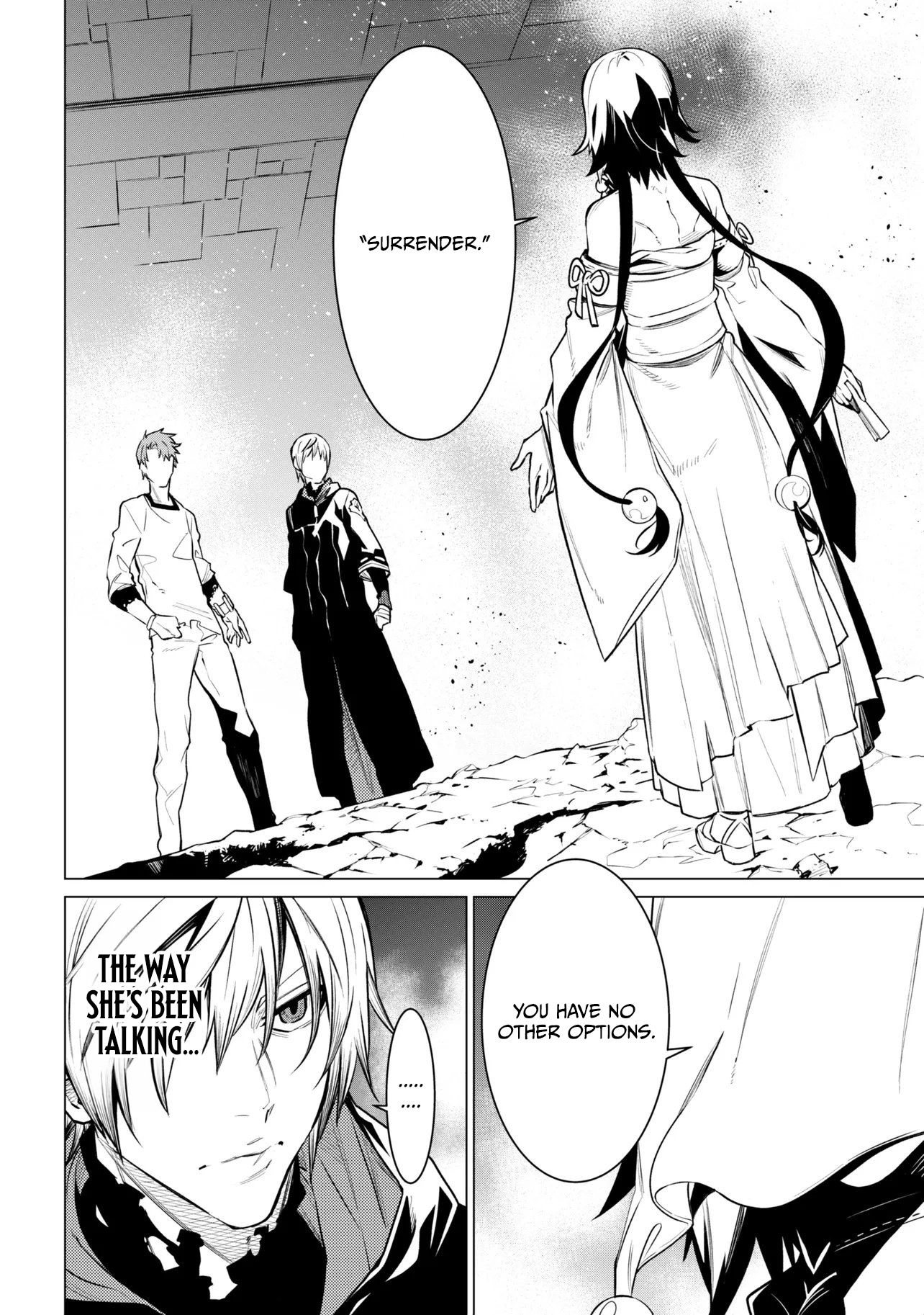 SSS-Rank Dungeon de Knife Ippon Tewatasare Tsuihou Sareta Shiro Madoushi: Yggdrasil no Noroi ni Yori Jakuten de Aru Maryoku Fusoku o Kokufukushi Sekai Saikyou e to Itaru Chapter 32.1 — Page 8