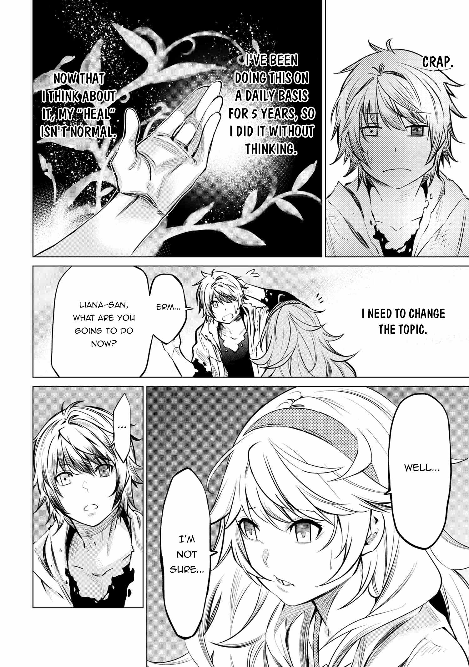 SSS-Rank Dungeon de Knife Ippon Tewatasare Tsuihou Sareta Shiro Madoushi: Yggdrasil no Noroi ni Yori Jakuten de Aru Maryoku Fusoku o Kokufukushi Sekai Saikyou e to Itaru Chapter 4.2 — Page 17