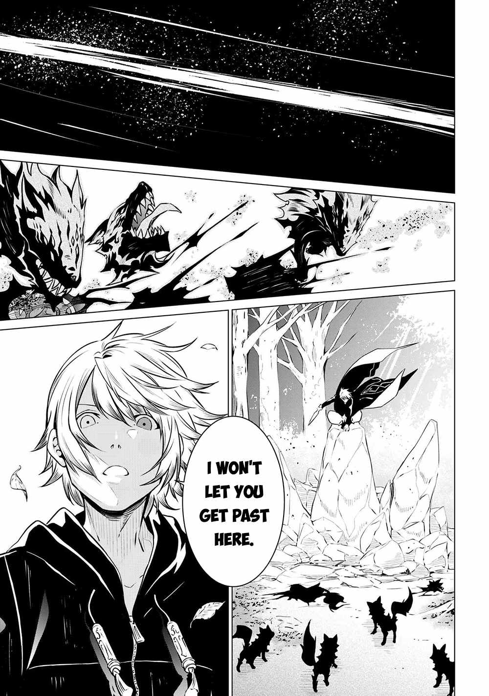 SSS-Rank Dungeon de Knife Ippon Tewatasare Tsuihou Sareta Shiro Madoushi: Yggdrasil no Noroi ni Yori Jakuten de Aru Maryoku Fusoku o Kokufukushi Sekai Saikyou e to Itaru Chapter 5.1 — Page 18