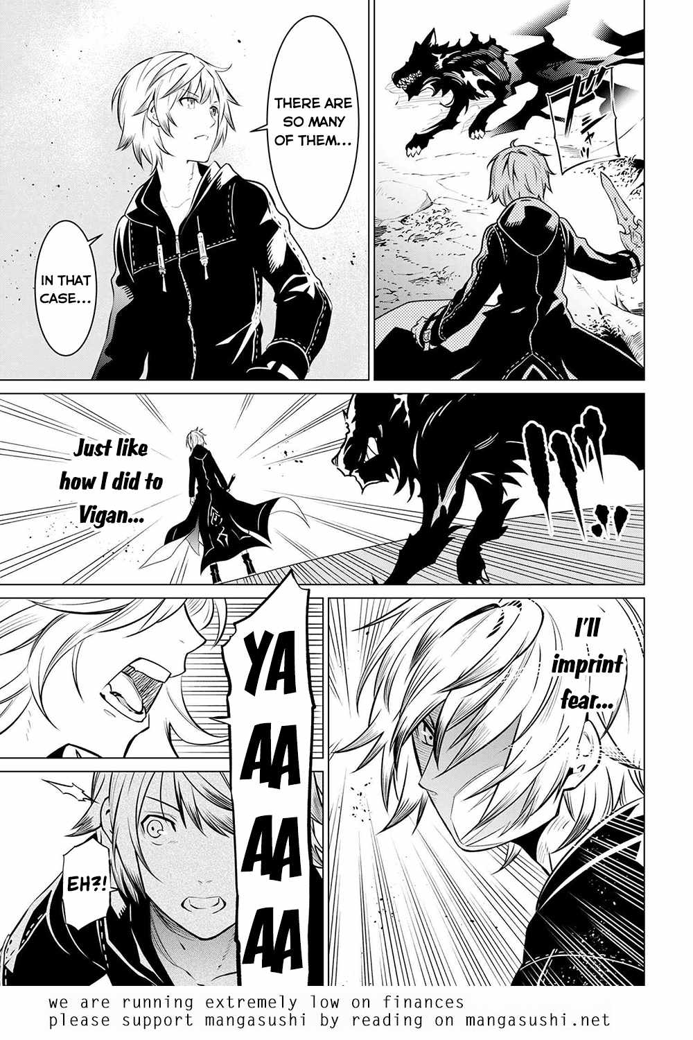 SSS-Rank Dungeon de Knife Ippon Tewatasare Tsuihou Sareta Shiro Madoushi: Yggdrasil no Noroi ni Yori Jakuten de Aru Maryoku Fusoku o Kokufukushi Sekai Saikyou e to Itaru Chapter 5.1 — Page 20