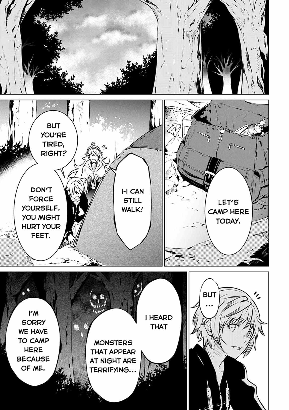 SSS-Rank Dungeon de Knife Ippon Tewatasare Tsuihou Sareta Shiro Madoushi: Yggdrasil no Noroi ni Yori Jakuten de Aru Maryoku Fusoku o Kokufukushi Sekai Saikyou e to Itaru Chapter 5.2 — Page 16