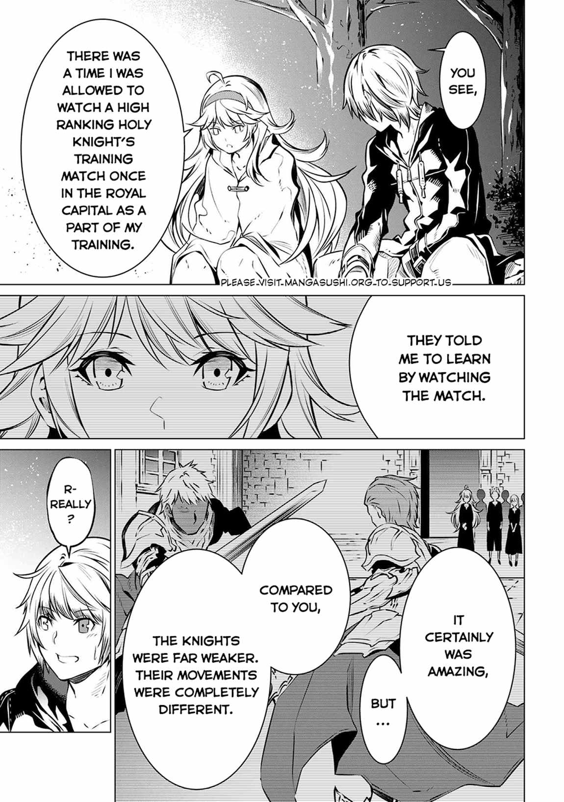 SSS-Rank Dungeon de Knife Ippon Tewatasare Tsuihou Sareta Shiro Madoushi: Yggdrasil no Noroi ni Yori Jakuten de Aru Maryoku Fusoku o Kokufukushi Sekai Saikyou e to Itaru Chapter 5.2 — Page 20
