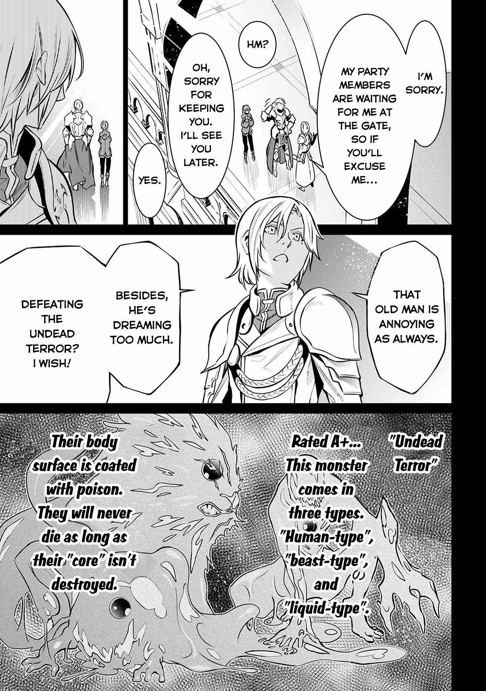 SSS-Rank Dungeon de Knife Ippon Tewatasare Tsuihou Sareta Shiro Madoushi: Yggdrasil no Noroi ni Yori Jakuten de Aru Maryoku Fusoku o Kokufukushi Sekai Saikyou e to Itaru Chapter 6.1 — Page 14