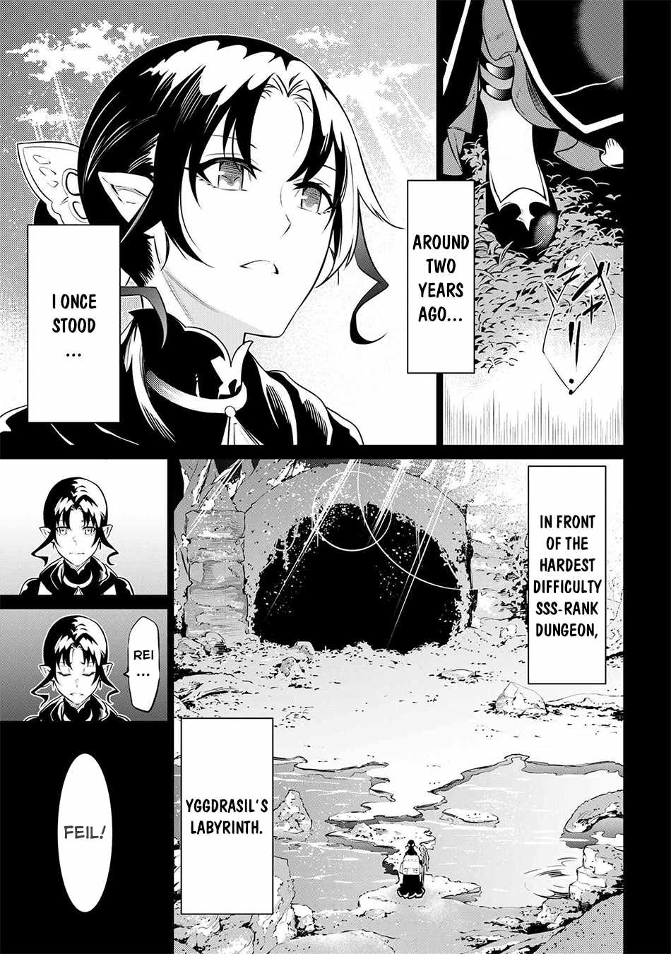 SSS-Rank Dungeon de Knife Ippon Tewatasare Tsuihou Sareta Shiro Madoushi: Yggdrasil no Noroi ni Yori Jakuten de Aru Maryoku Fusoku o Kokufukushi Sekai Saikyou e to Itaru Chapter 7.1 — Page 2