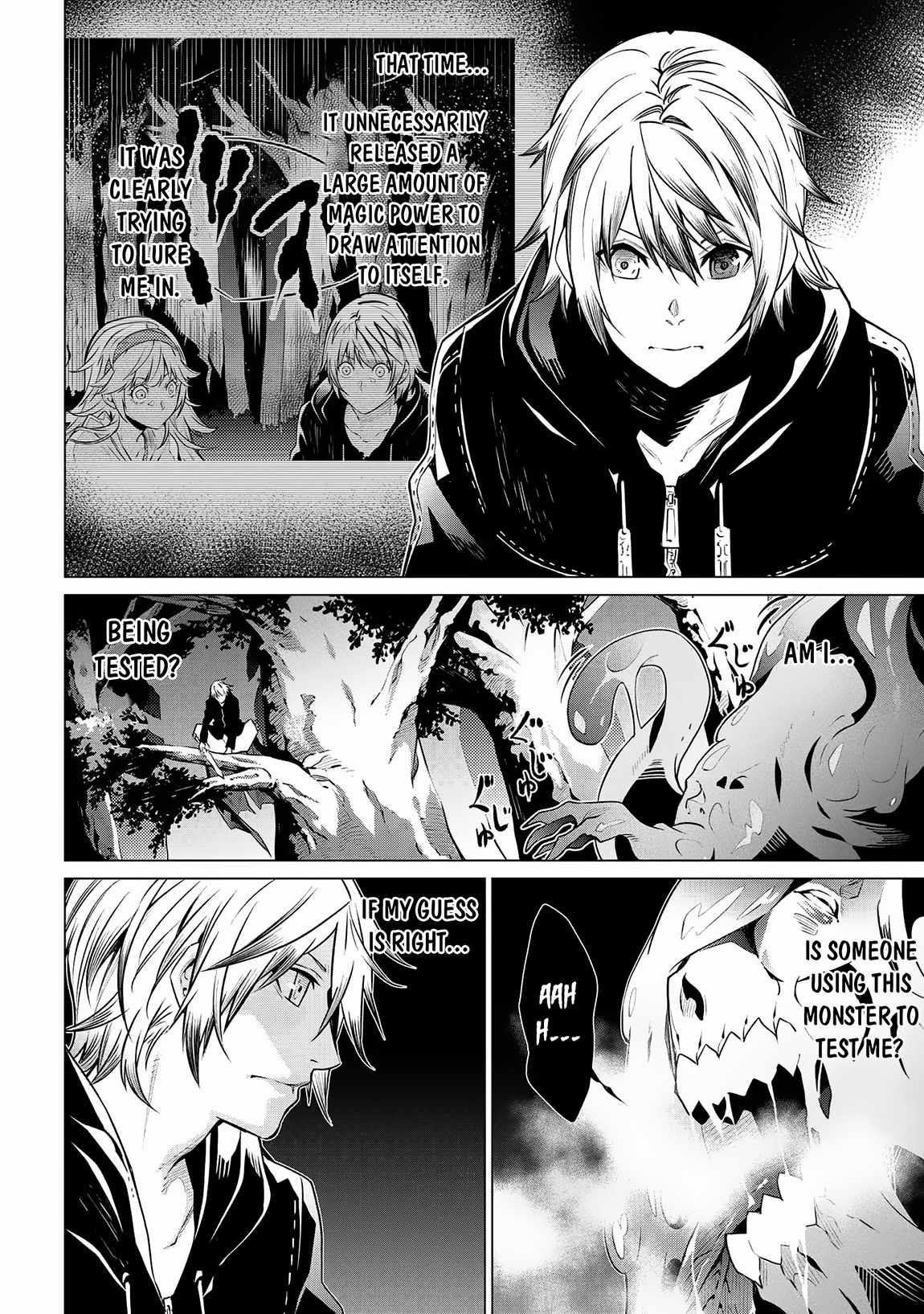 SSS-Rank Dungeon de Knife Ippon Tewatasare Tsuihou Sareta Shiro Madoushi: Yggdrasil no Noroi ni Yori Jakuten de Aru Maryoku Fusoku o Kokufukushi Sekai Saikyou e to Itaru Chapter 8.1 — Page 8