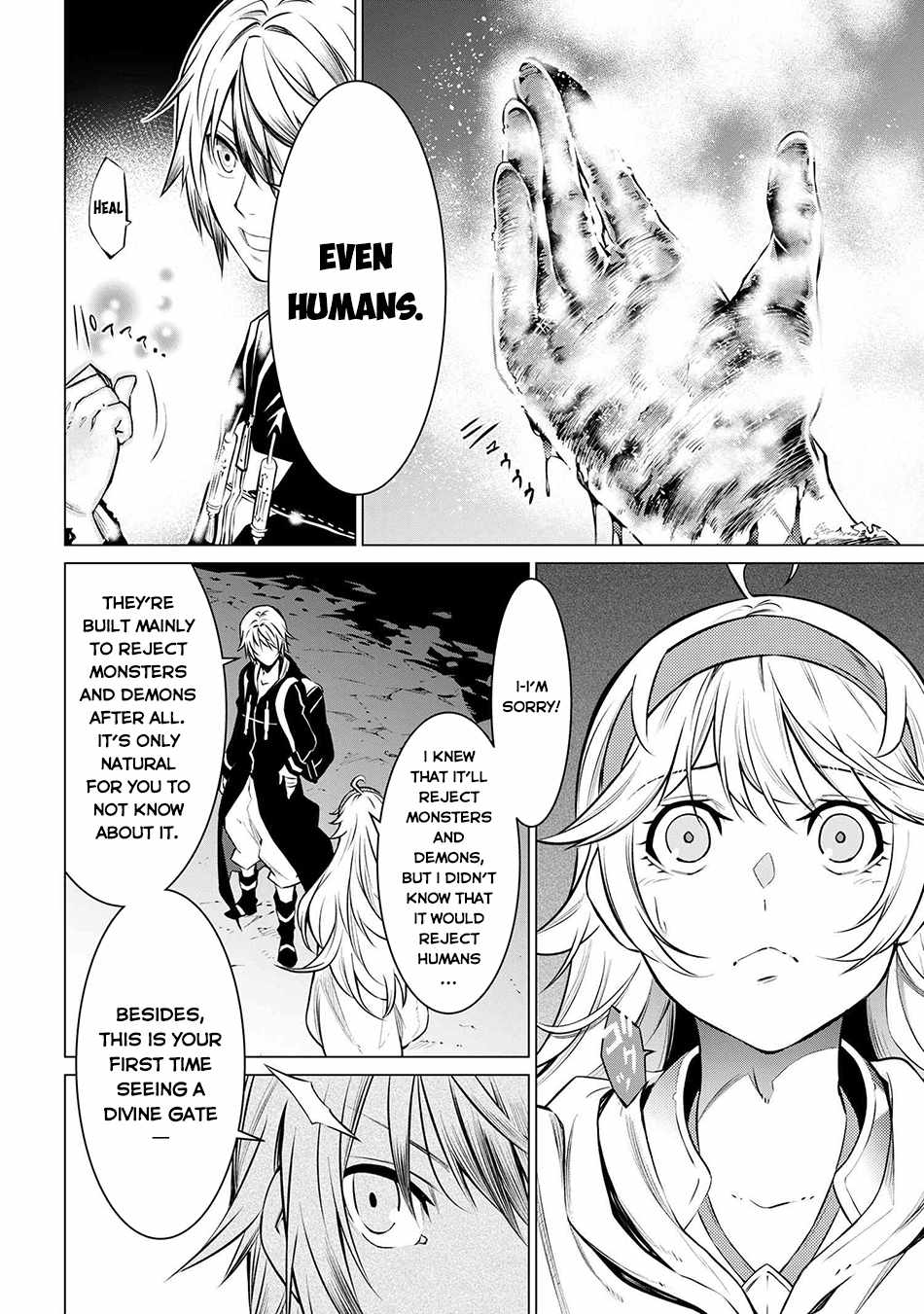 SSS-Rank Dungeon de Knife Ippon Tewatasare Tsuihou Sareta Shiro Madoushi: Yggdrasil no Noroi ni Yori Jakuten de Aru Maryoku Fusoku o Kokufukushi Sekai Saikyou e to Itaru Chapter 8.2 — Page 12