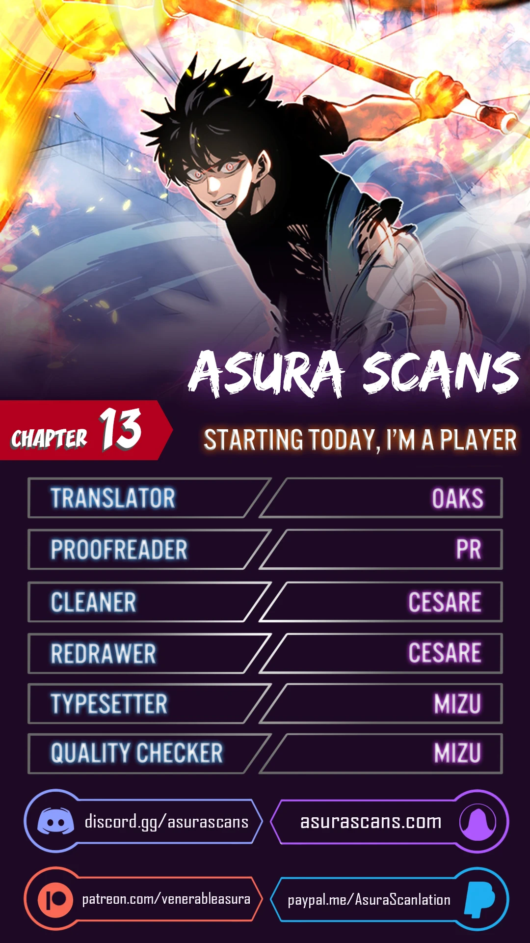 Starting Today, I’m a Player Chapter 13 — Page 1