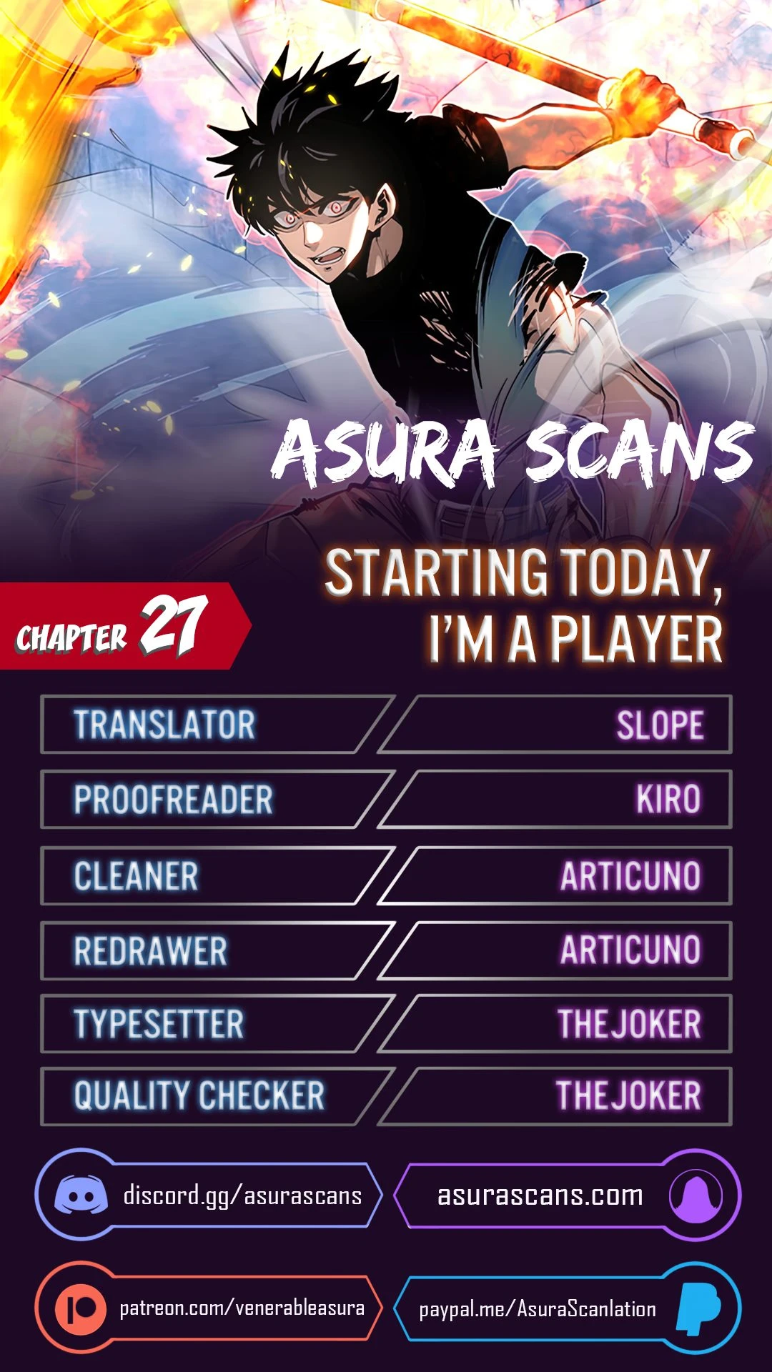 Starting Today, I’m a Player Chapter 27 — Page 1