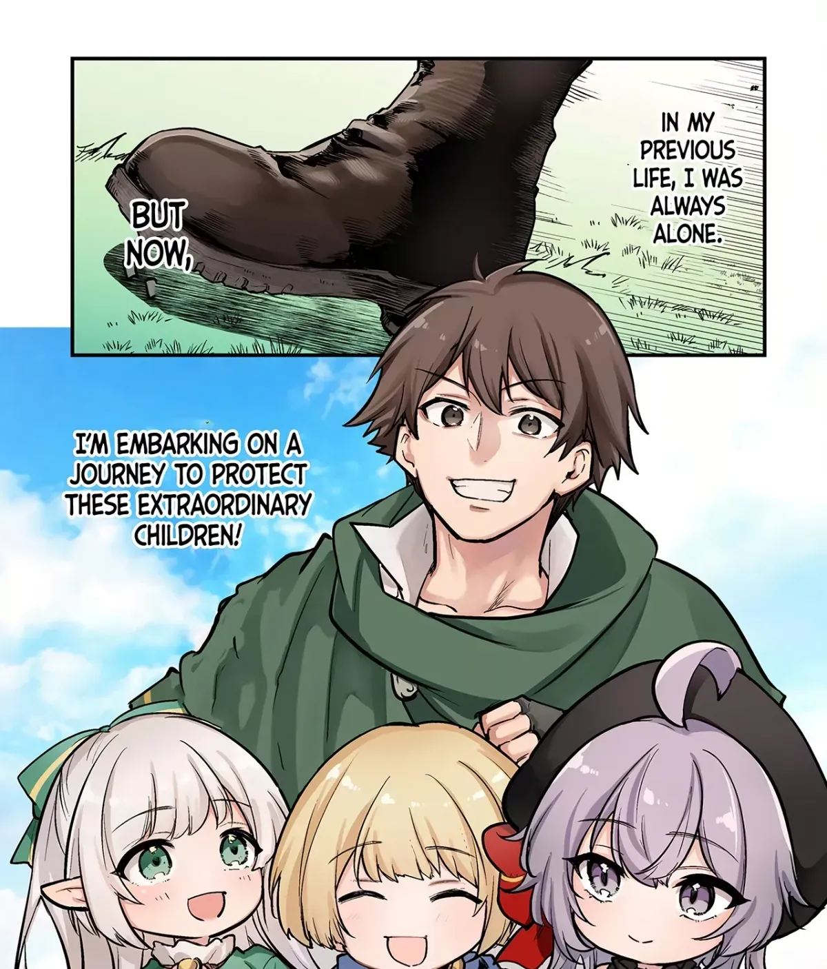 Ten'i Shitara Dorei no Chichi ni Natta kedo, Kazoku to shite Mederu koto ni shita: Jitsu wa Yuusha to Maou to Seijo datta Kodomotachi no Chikara ga Tondemo Skill de Tsukaeta node Saikyou desu Chapter 1 — Page 5