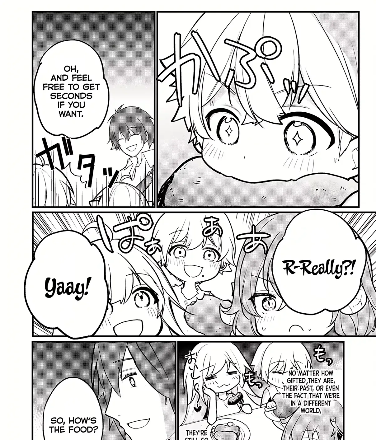 Ten'i Shitara Dorei no Chichi ni Natta kedo, Kazoku to shite Mederu koto ni shita: Jitsu wa Yuusha to Maou to Seijo datta Kodomotachi no Chikara ga Tondemo Skill de Tsukaeta node Saikyou desu Chapter 1 — Page 91