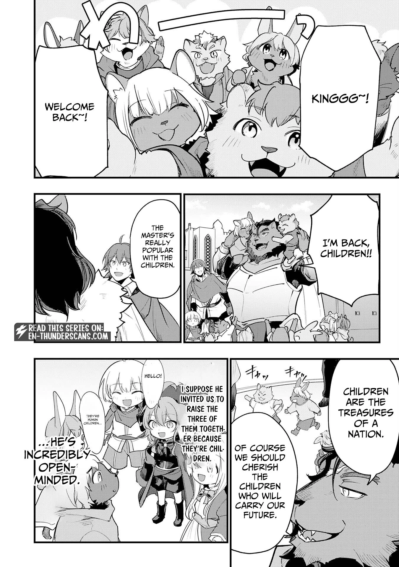 Ten'i Shitara Dorei no Chichi ni Natta kedo, Kazoku to shite Mederu koto ni shita: Jitsu wa Yuusha to Maou to Seijo datta Kodomotachi no Chikara ga Tondemo Skill de Tsukaeta node Saikyou desu Chapter 14 — Page 21