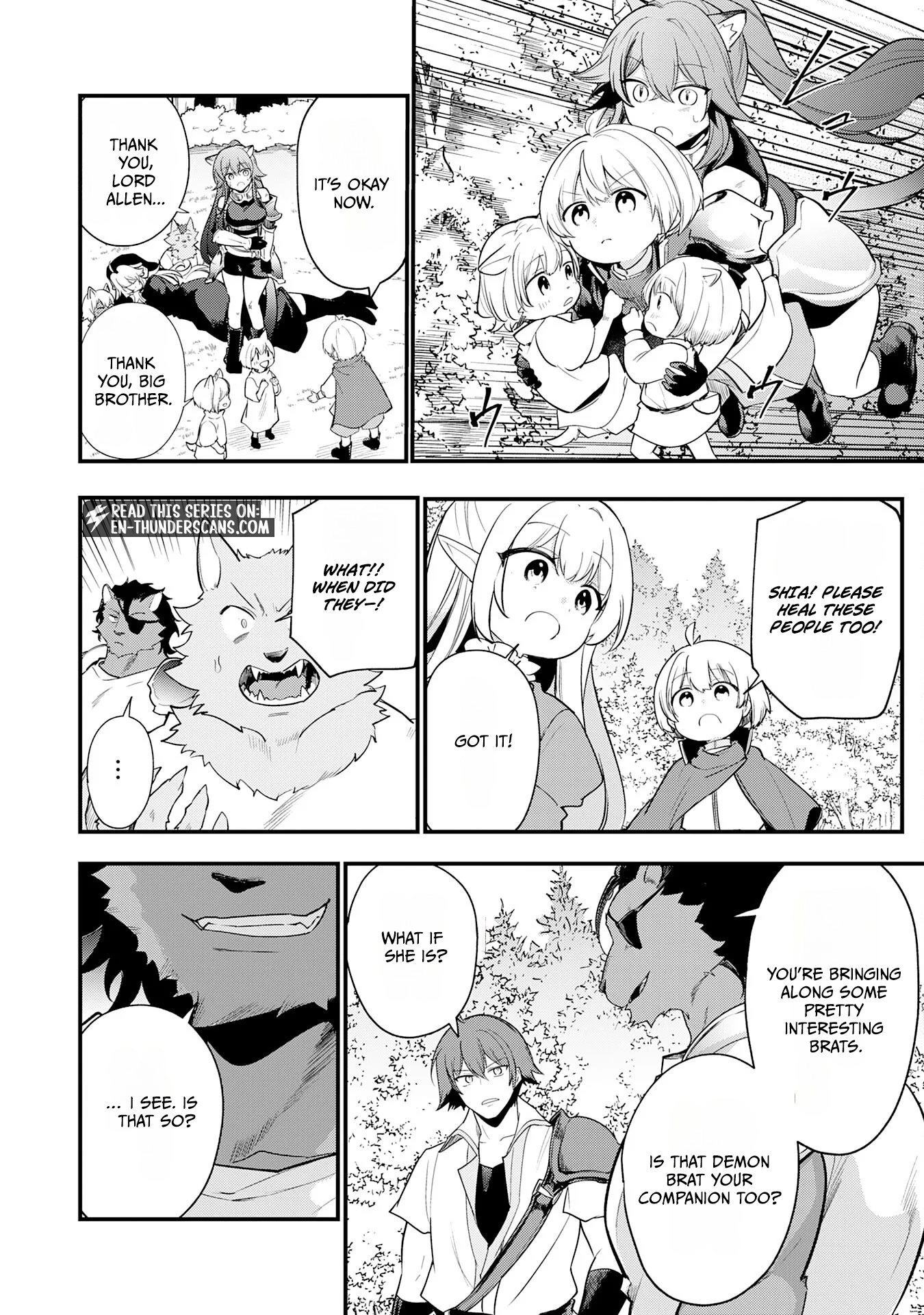 Ten'i Shitara Dorei no Chichi ni Natta kedo, Kazoku to shite Mederu koto ni shita: Jitsu wa Yuusha to Maou to Seijo datta Kodomotachi no Chikara ga Tondemo Skill de Tsukaeta node Saikyou desu Chapter 17 — Page 12