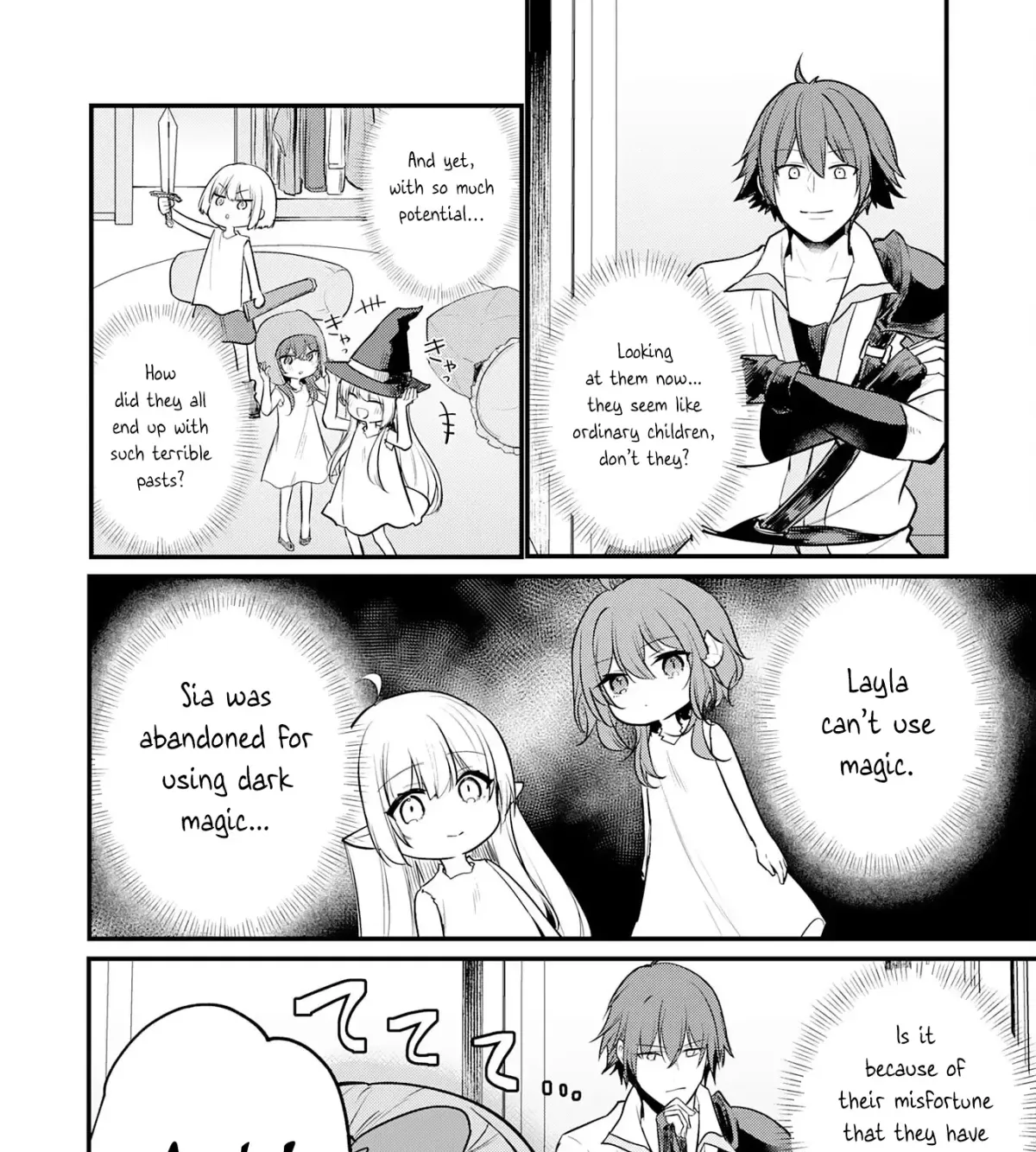 Ten'i Shitara Dorei no Chichi ni Natta kedo, Kazoku to shite Mederu koto ni shita: Jitsu wa Yuusha to Maou to Seijo datta Kodomotachi no Chikara ga Tondemo Skill de Tsukaeta node Saikyou desu Chapter 3 — Page 43