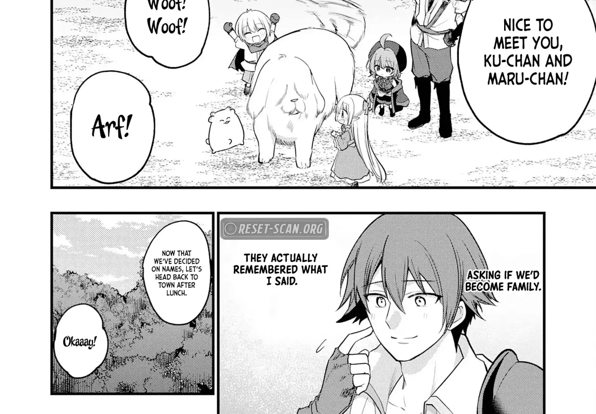 Ten'i Shitara Dorei no Chichi ni Natta kedo, Kazoku to shite Mederu koto ni shita: Jitsu wa Yuusha to Maou to Seijo datta Kodomotachi no Chikara ga Tondemo Skill de Tsukaeta node Saikyou desu Chapter 9 — Page 49