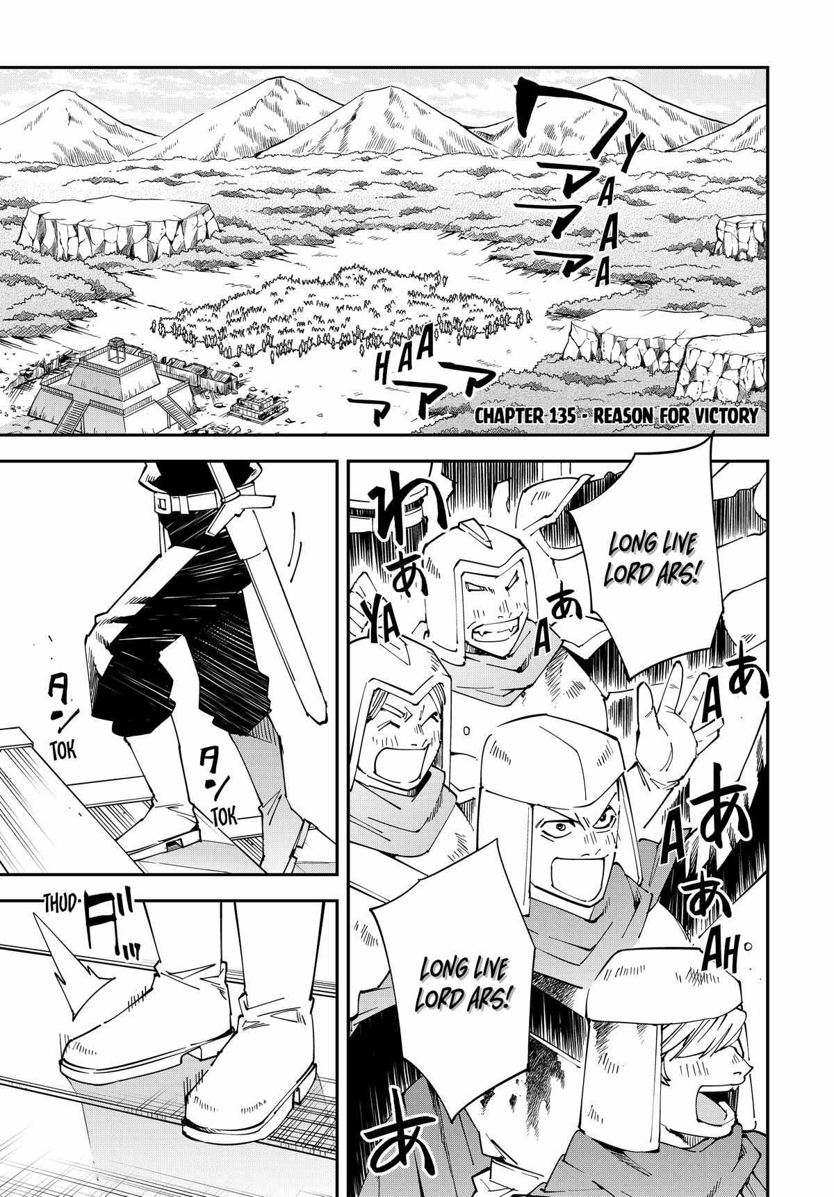 Tensei Kizoku, Kantei Skill de Nariagaru: Jakushou Ryouchi o Uketsuida node, Yuushuu na Jinzai o Fuyashiteitara, Saikyou Ryouchi ni Natteta Chapter 135 — Page 1