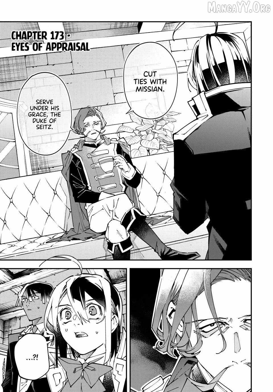 Tensei Kizoku, Kantei Skill de Nariagaru: Jakushou Ryouchi o Uketsuida node, Yuushuu na Jinzai o Fuyashiteitara, Saikyou Ryouchi ni Natteta Chapter 173 — Page 1