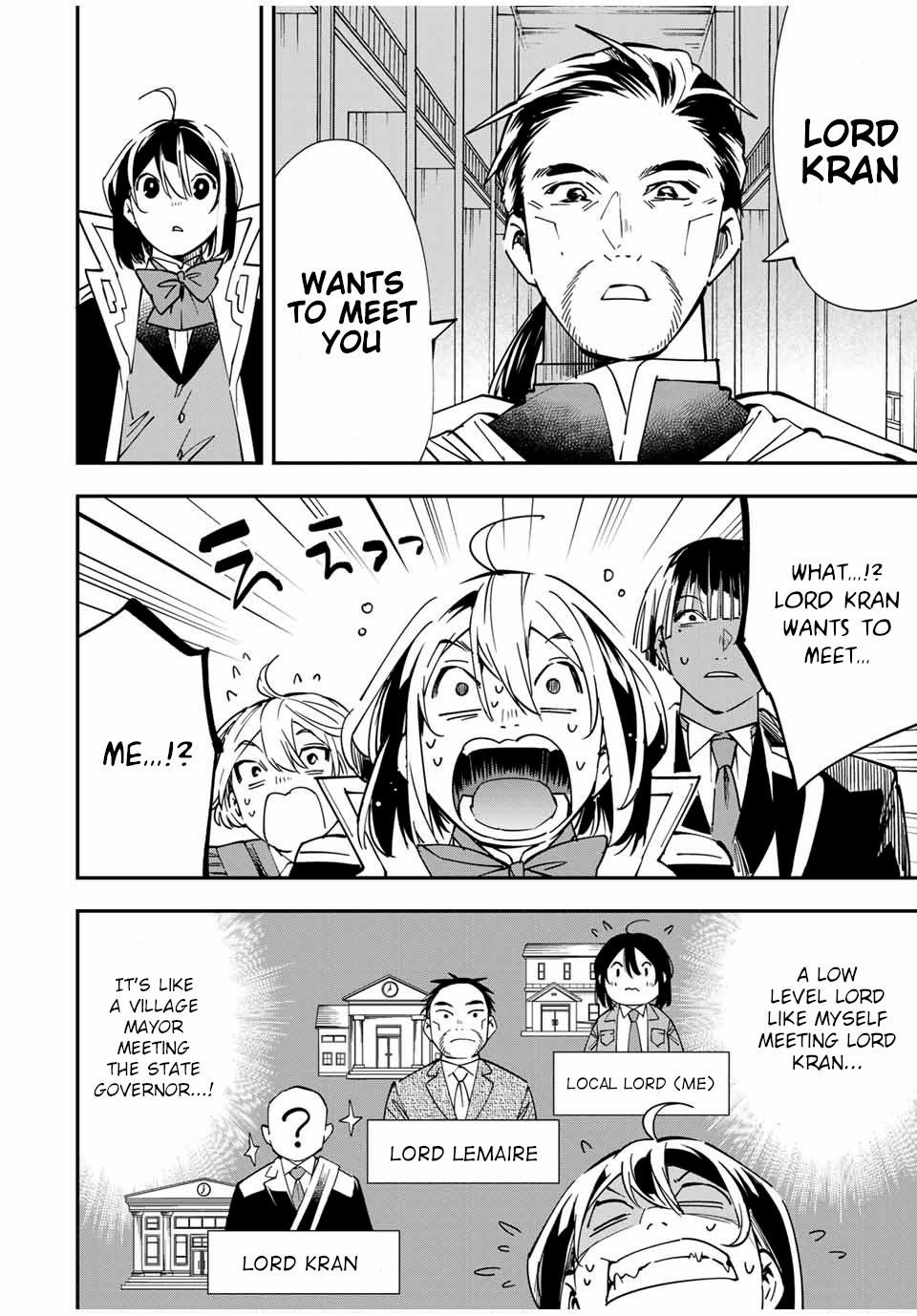 Tensei Kizoku, Kantei Skill de Nariagaru: Jakushou Ryouchi o Uketsuida node, Yuushuu na Jinzai o Fuyashiteitara, Saikyou Ryouchi ni Natteta Chapter 38 — Page 14
