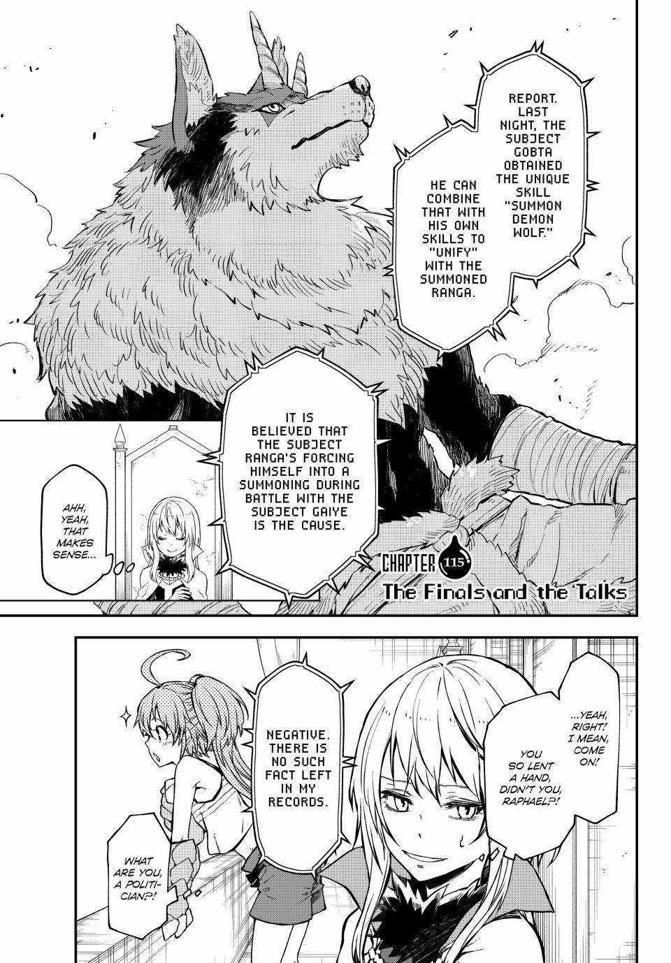 Tensei Shitara Slime Datta Ken Chapter 115 — Page 1