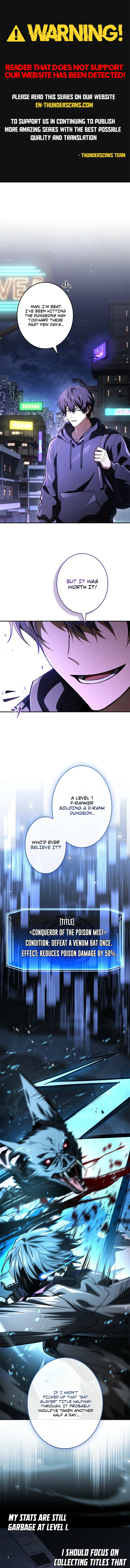 The Level 1 Hunter with Infinite Titles Chapter 4 — Page 1