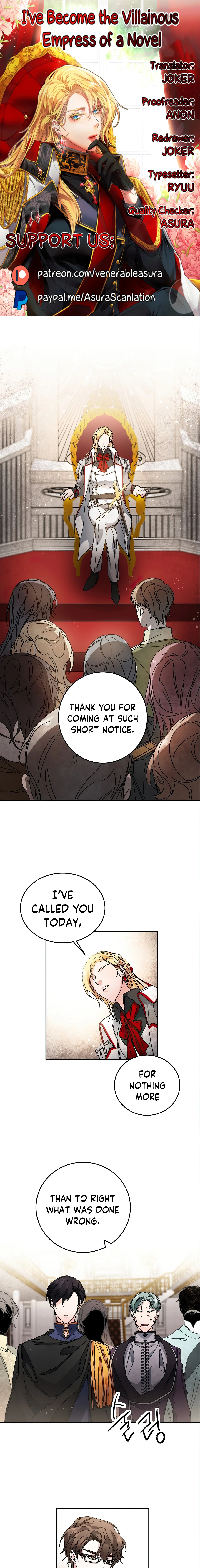 The Rebirth of a Tyrannical Empress Chapter 11 — Page 1