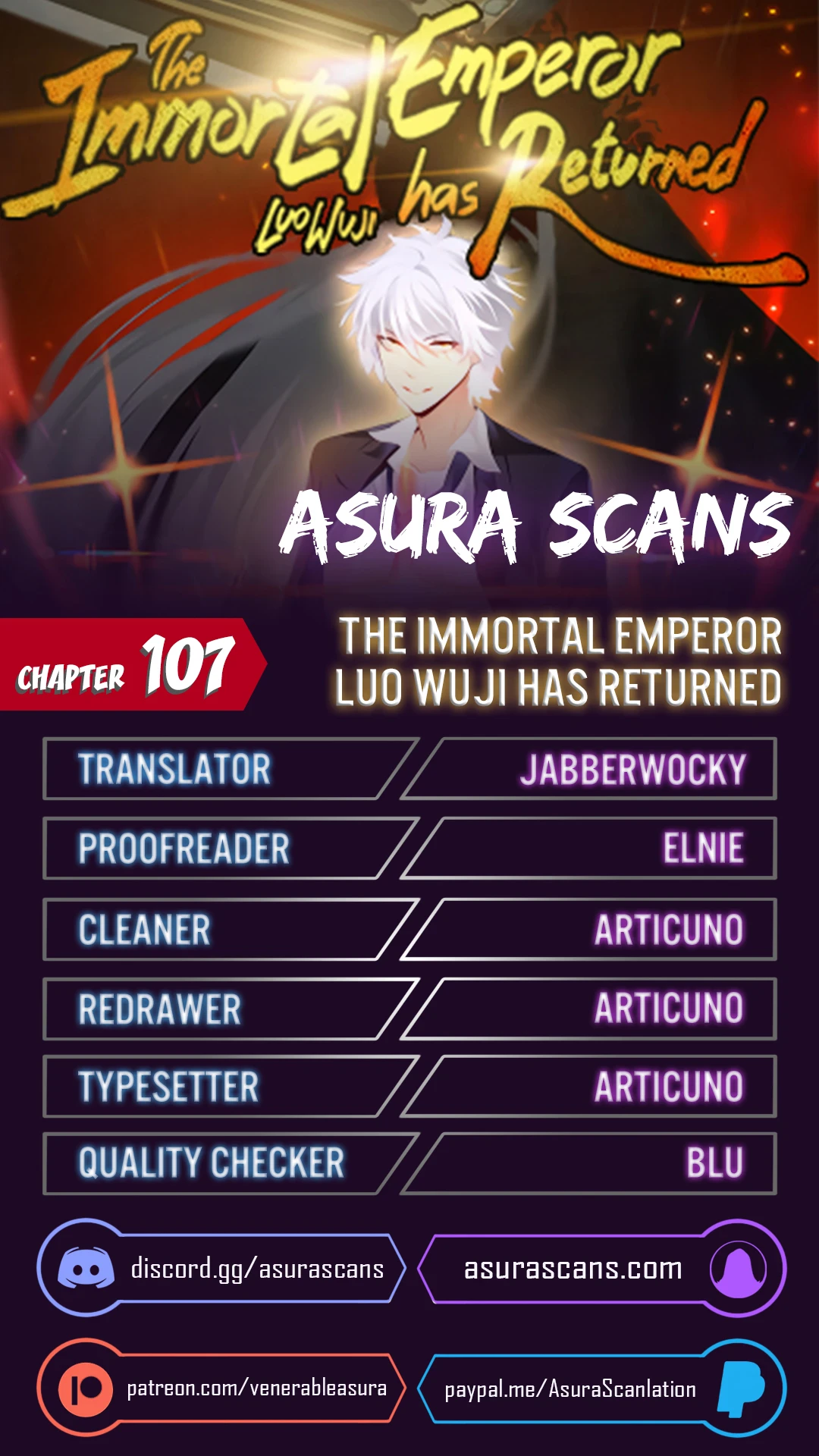 The Return of Immortal Emperor Luo Wuji Chapter 107 — Page 1
