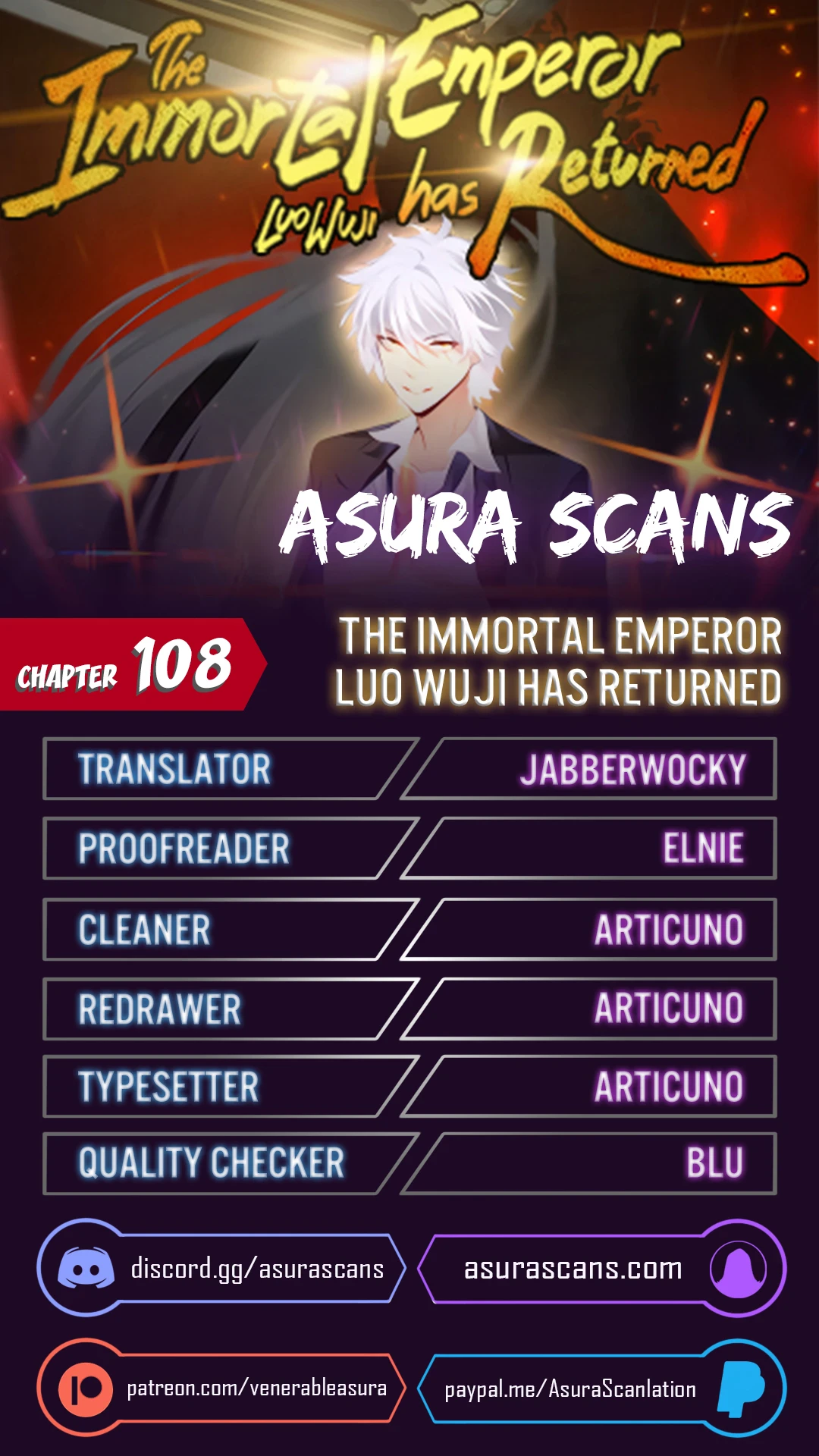 The Return of Immortal Emperor Luo Wuji Chapter 108 — Page 1