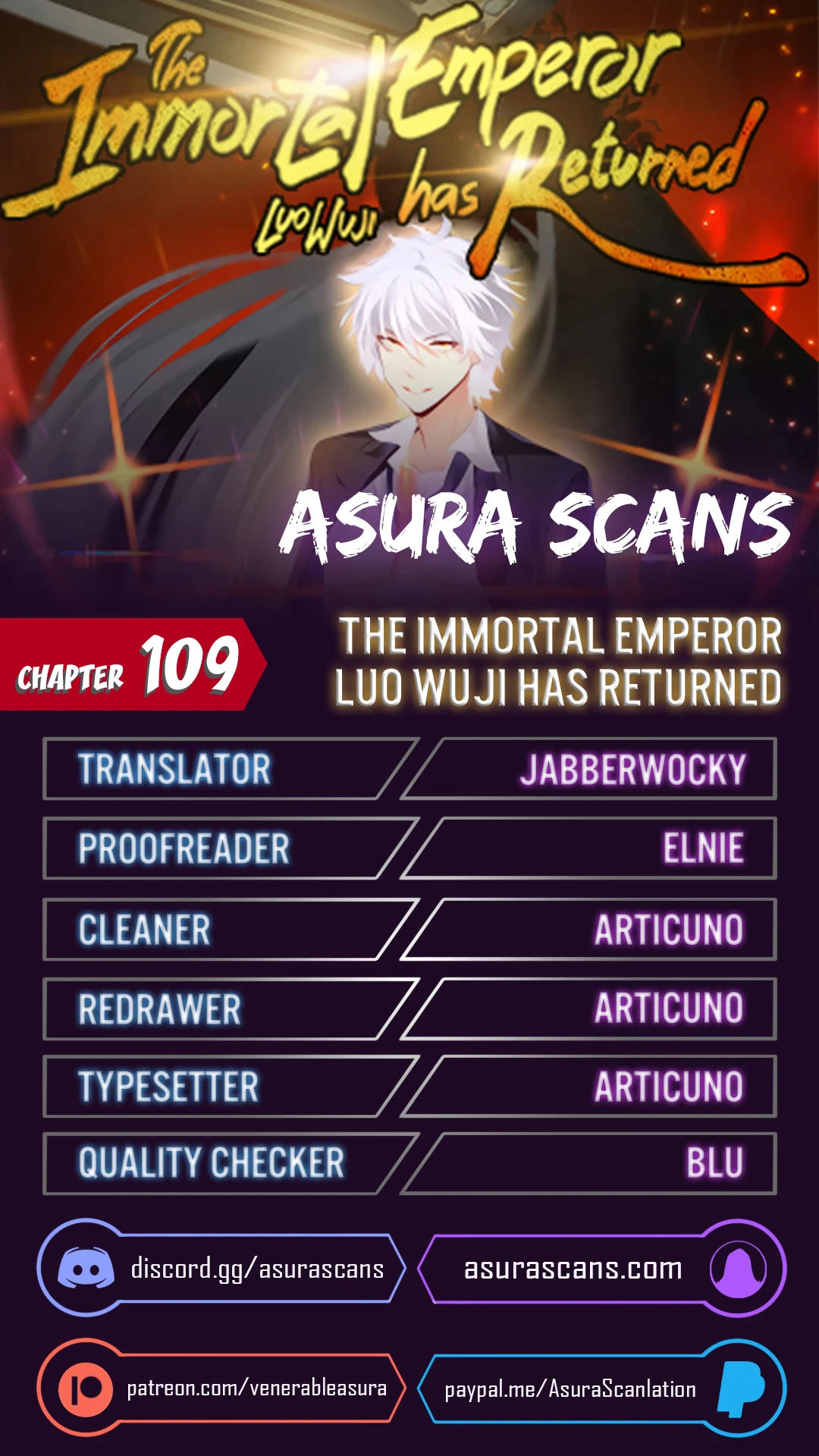 The Return of Immortal Emperor Luo Wuji Chapter 109 — Page 1