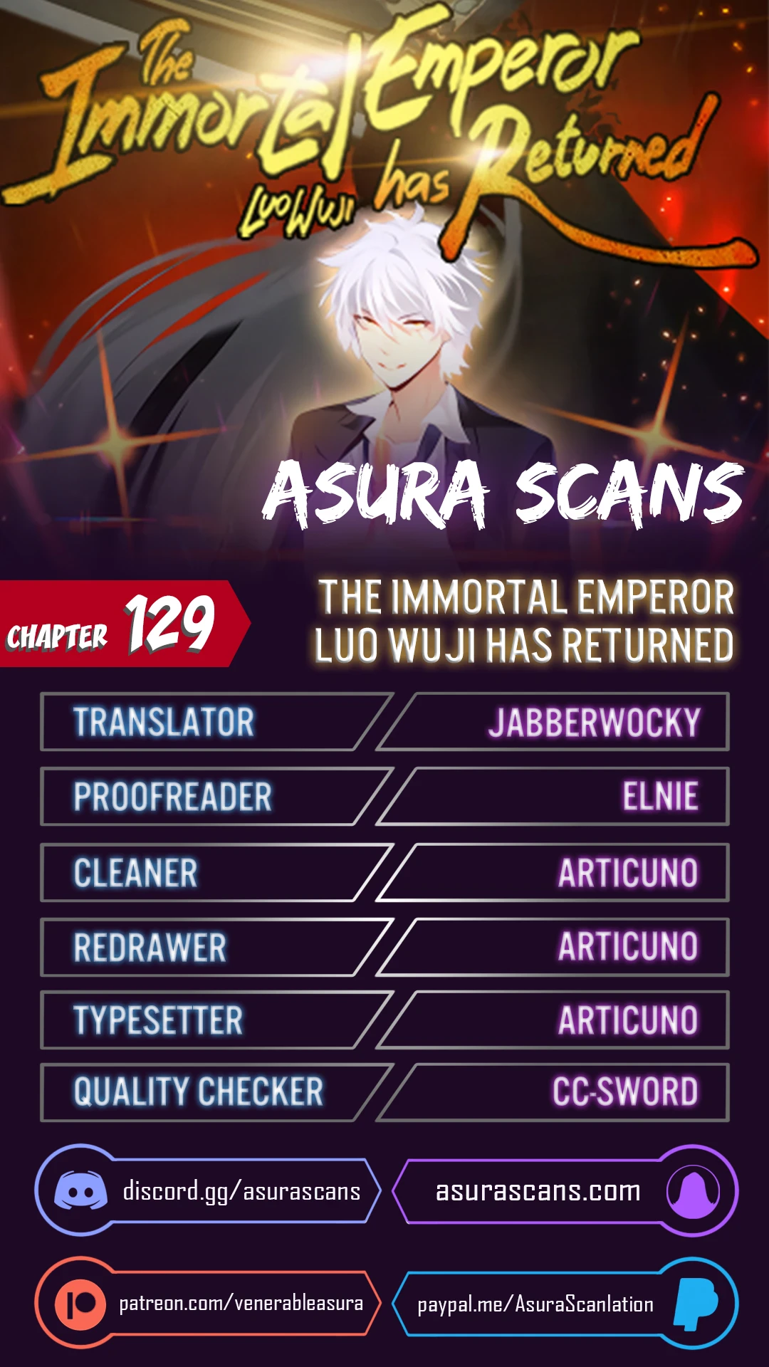 The Return of Immortal Emperor Luo Wuji Chapter 129 — Page 1