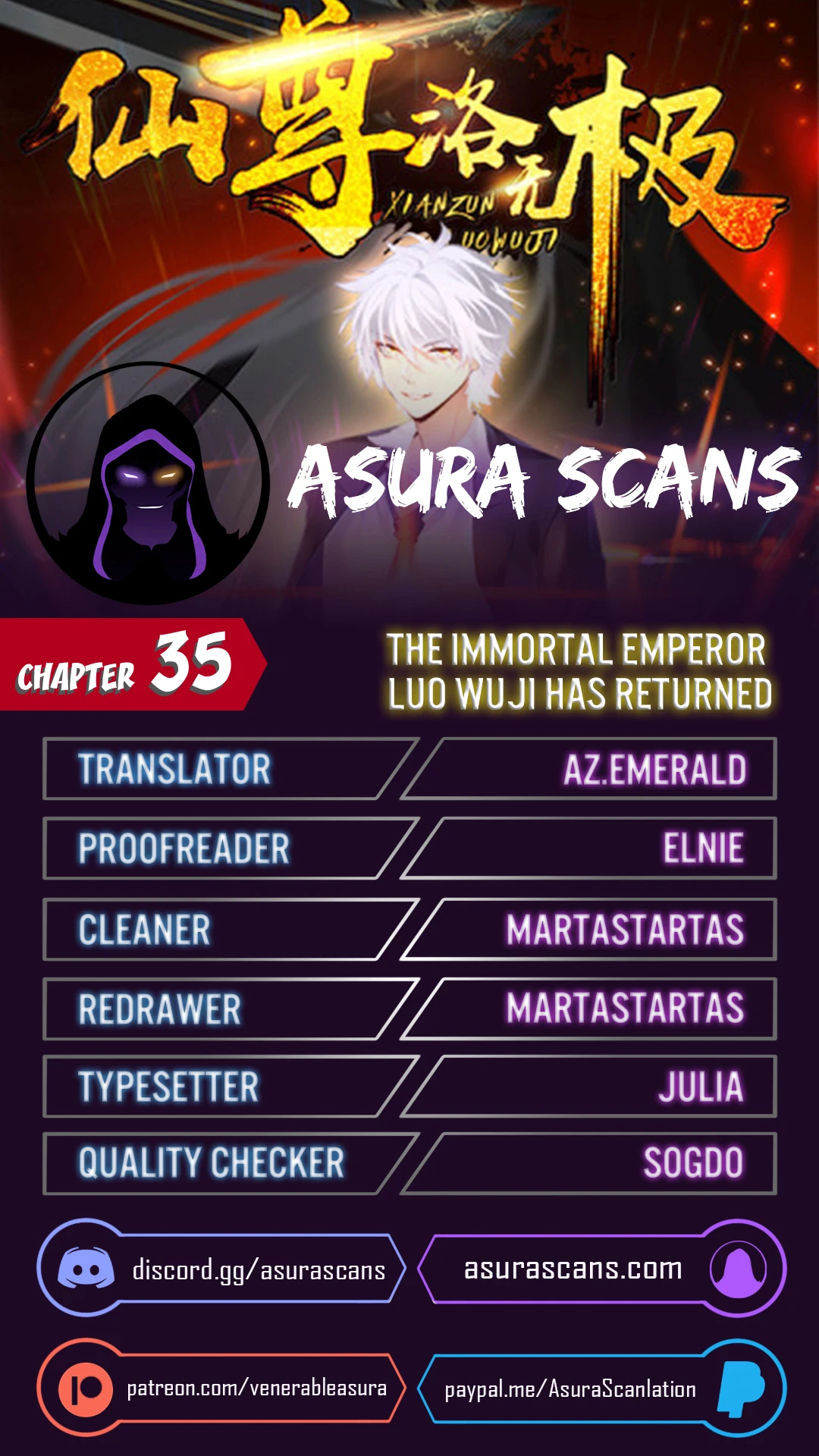 The Return of Immortal Emperor Luo Wuji Chapter 35 — Page 1