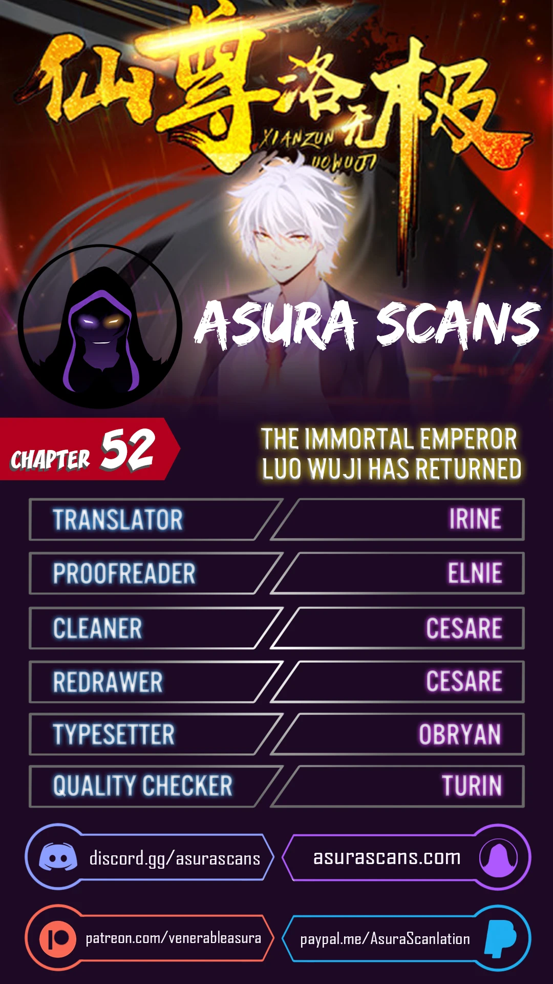 The Return of Immortal Emperor Luo Wuji Chapter 52 — Page 1