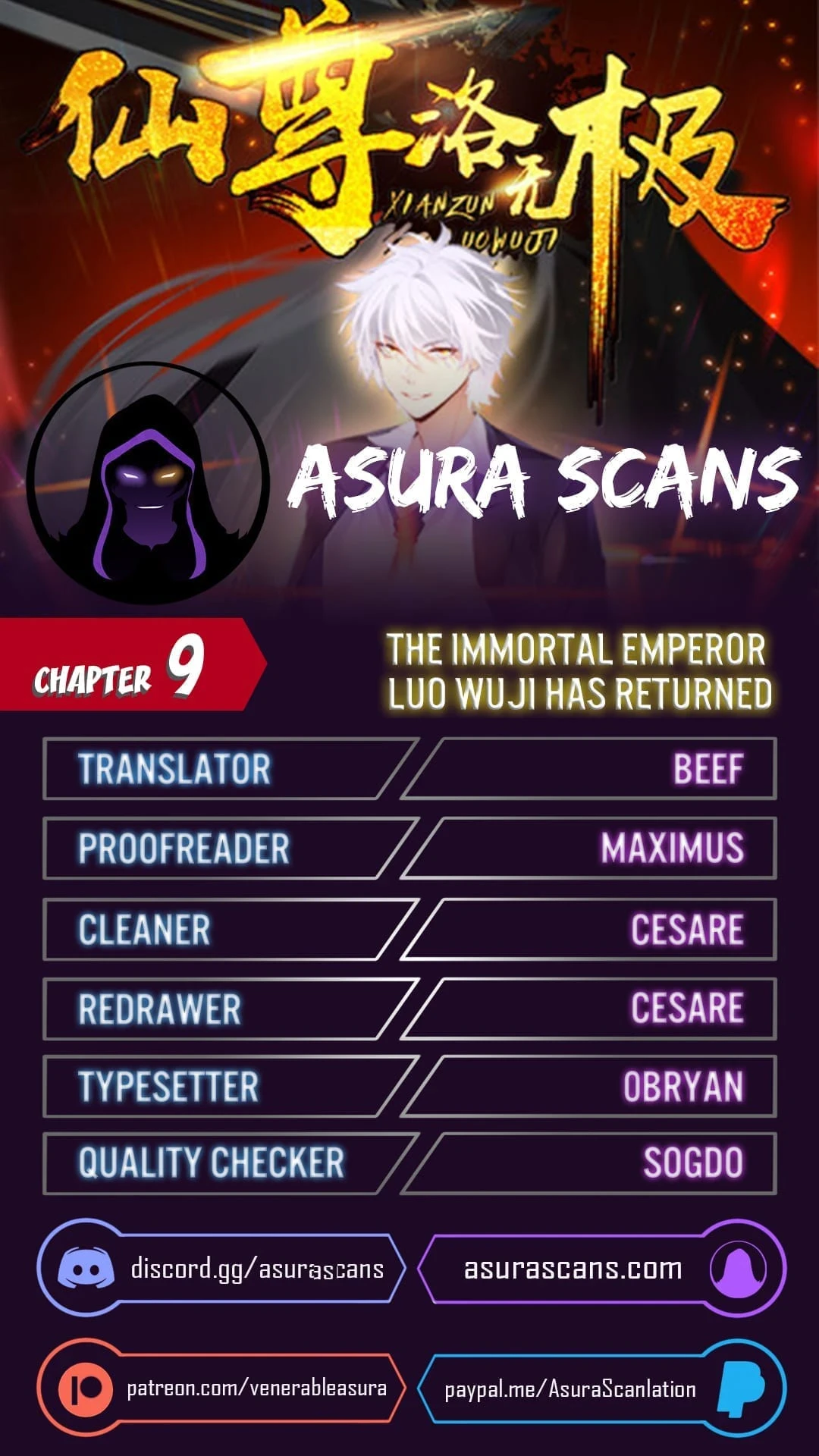 The Return of Immortal Emperor Luo Wuji Chapter 9 — Page 1