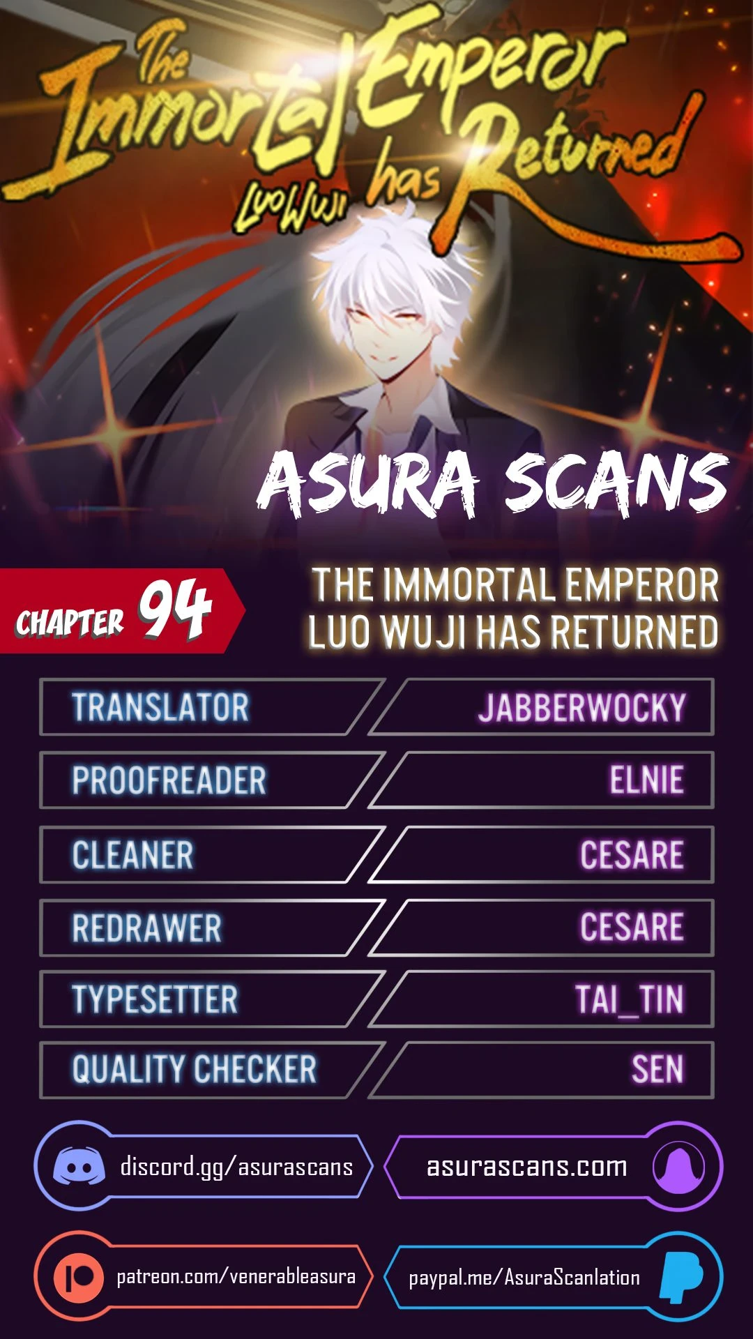 The Return of Immortal Emperor Luo Wuji Chapter 94 — Page 1
