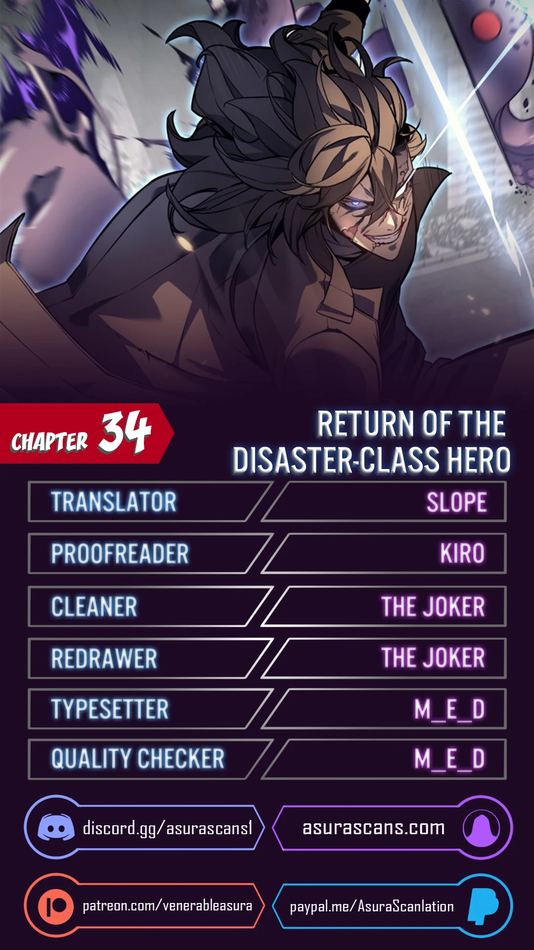 The Return of the Disaster-Class Hero Chapter 34 — Page 1