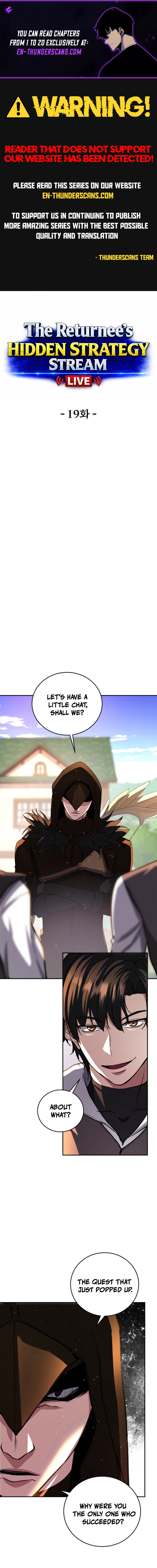 The Returnee’s Hidden Strategy Stream Chapter 19 — Page 1