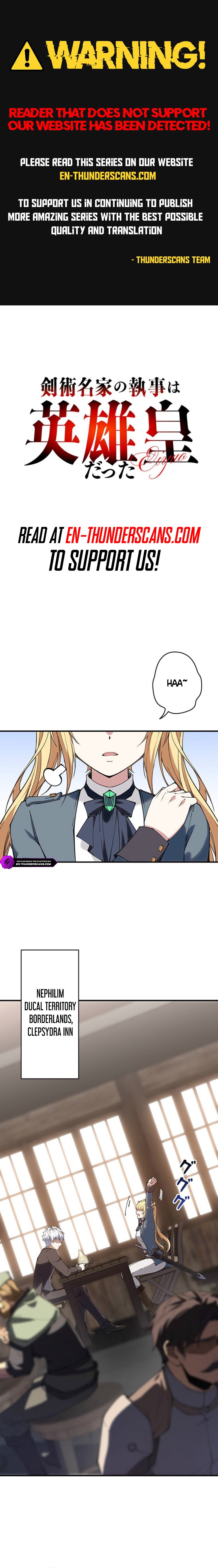 The Swordsmanship Family’s Butler Was the Heroic Emperor Chapter 12 — Page 1