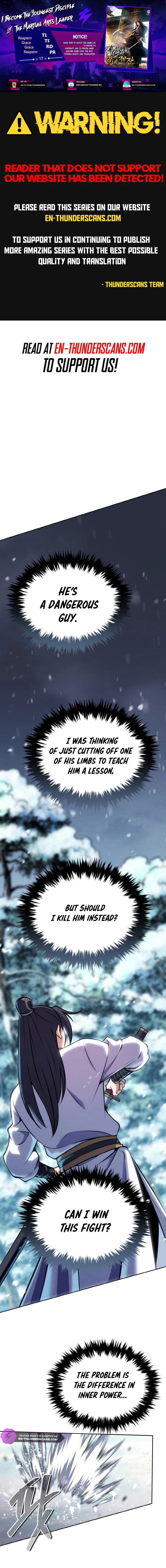 The Youngest Disciple of the Martial Arts Leader Chapter 17 — Page 1