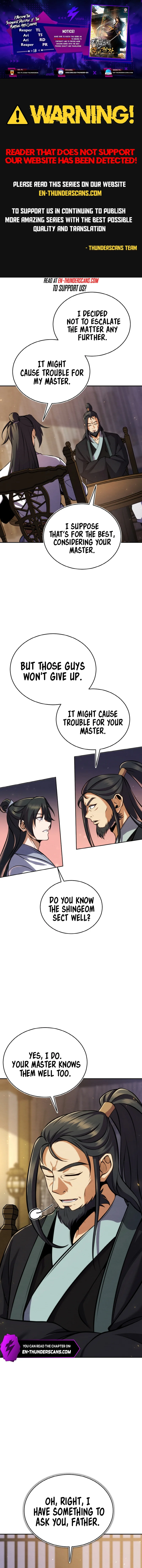 The Youngest Disciple of the Martial Arts Leader Chapter 18 — Page 1