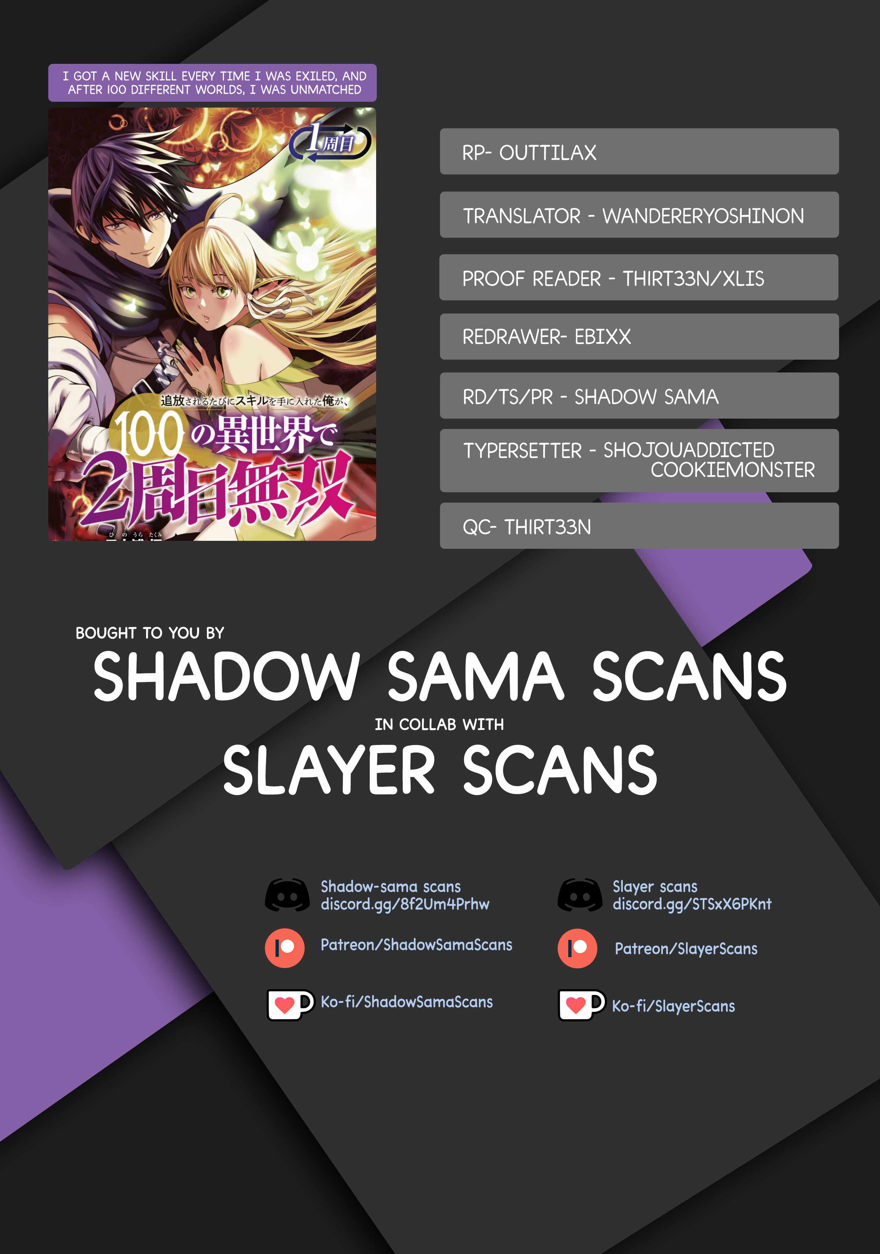 Tsuihou Sareru Tabi ni Skill o Te ni Ireta Ore ga, 100 no Isekai de 2-shuume Musou Chapter 10.2 — Page 1