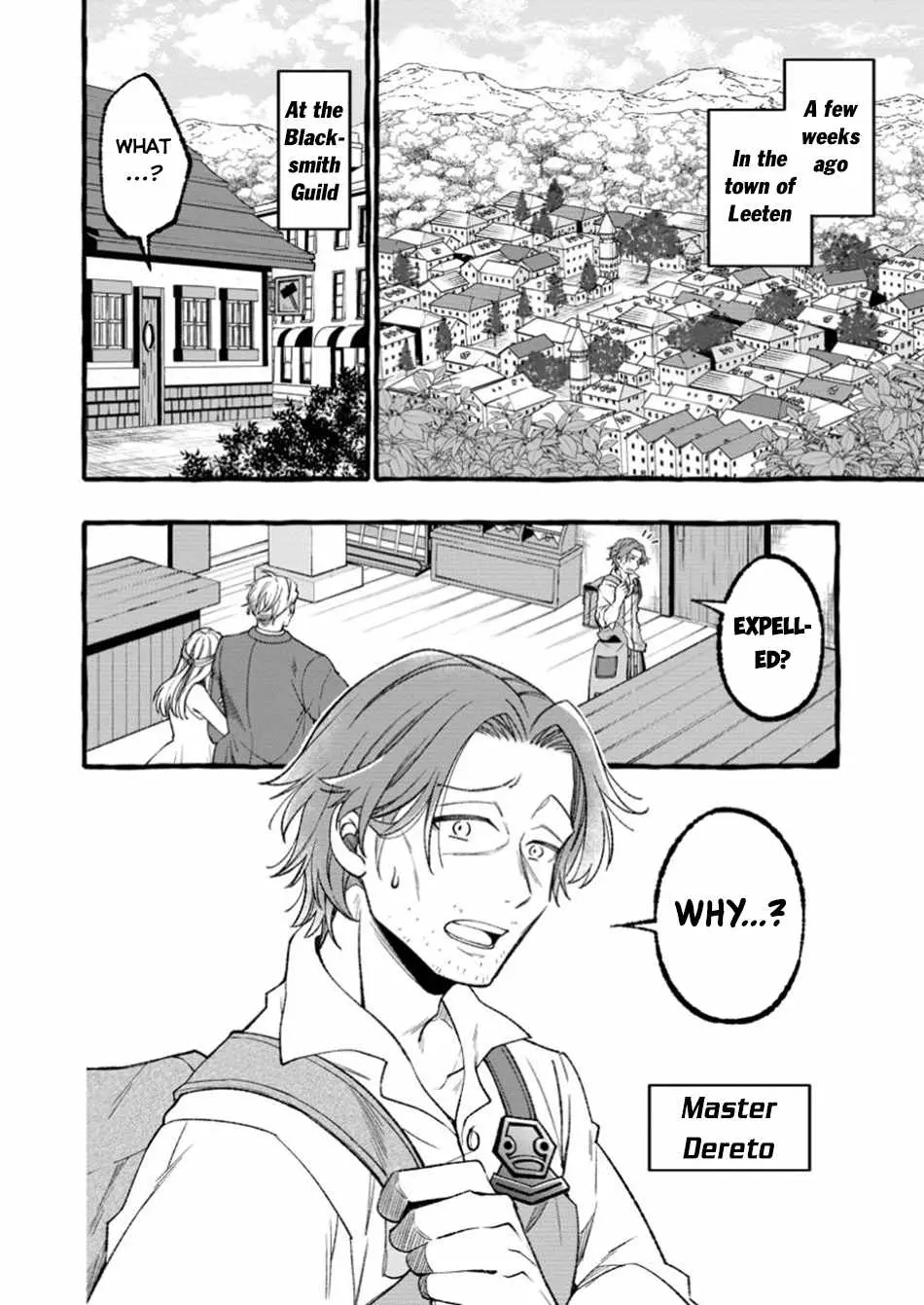 Tsuihou Sareta Ossan Kajishi, Nazeka Densetsu no Dai Meikou ni Naru: Mukashi Omocha no Buki o Tsukutteageta Kodomotachi ga Zenin Eiyuu ni Natteita Chapter 1 — Page 4