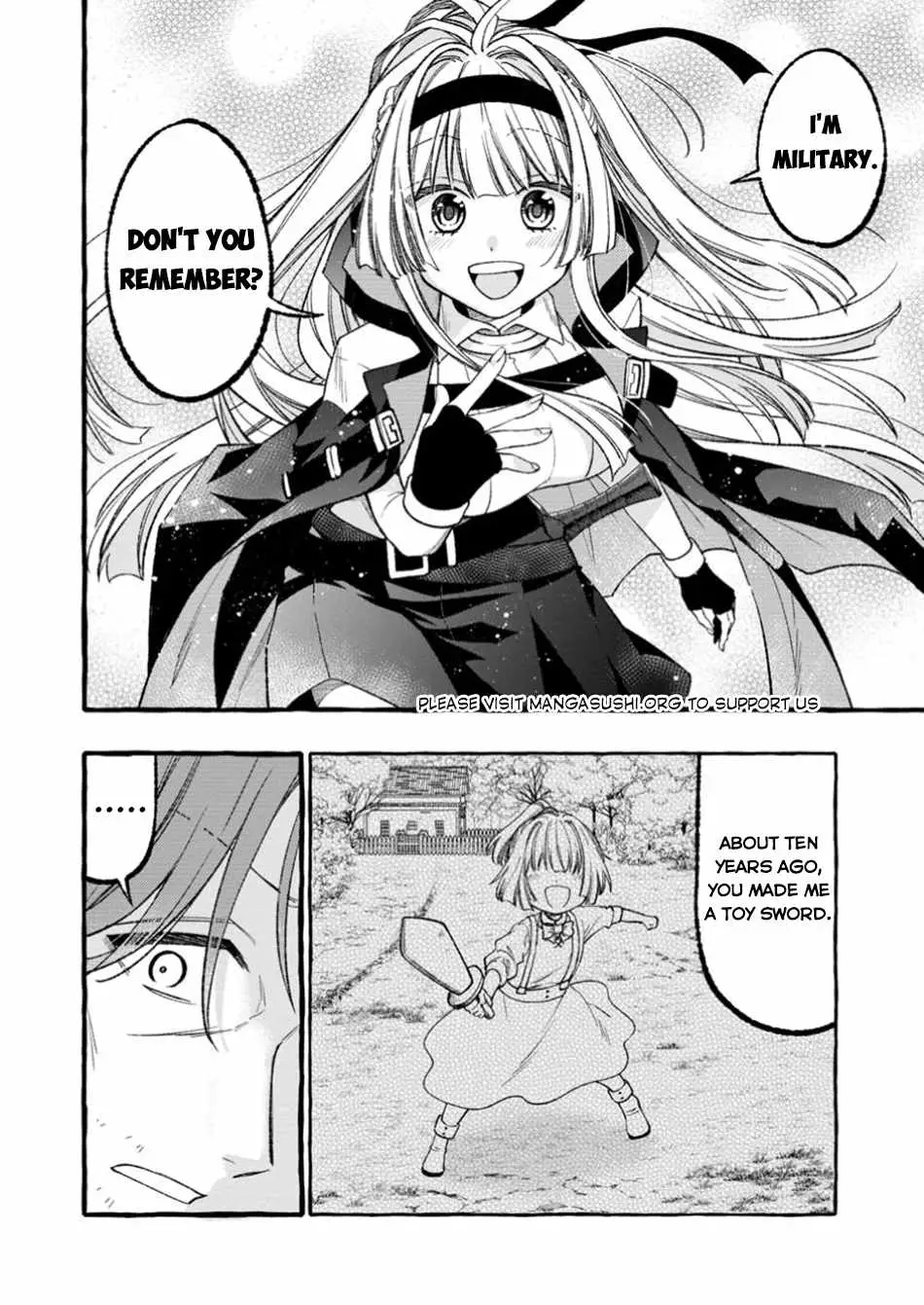 Tsuihou Sareta Ossan Kajishi, Nazeka Densetsu no Dai Meikou ni Naru: Mukashi Omocha no Buki o Tsukutteageta Kodomotachi ga Zenin Eiyuu ni Natteita Chapter 1 — Page 19