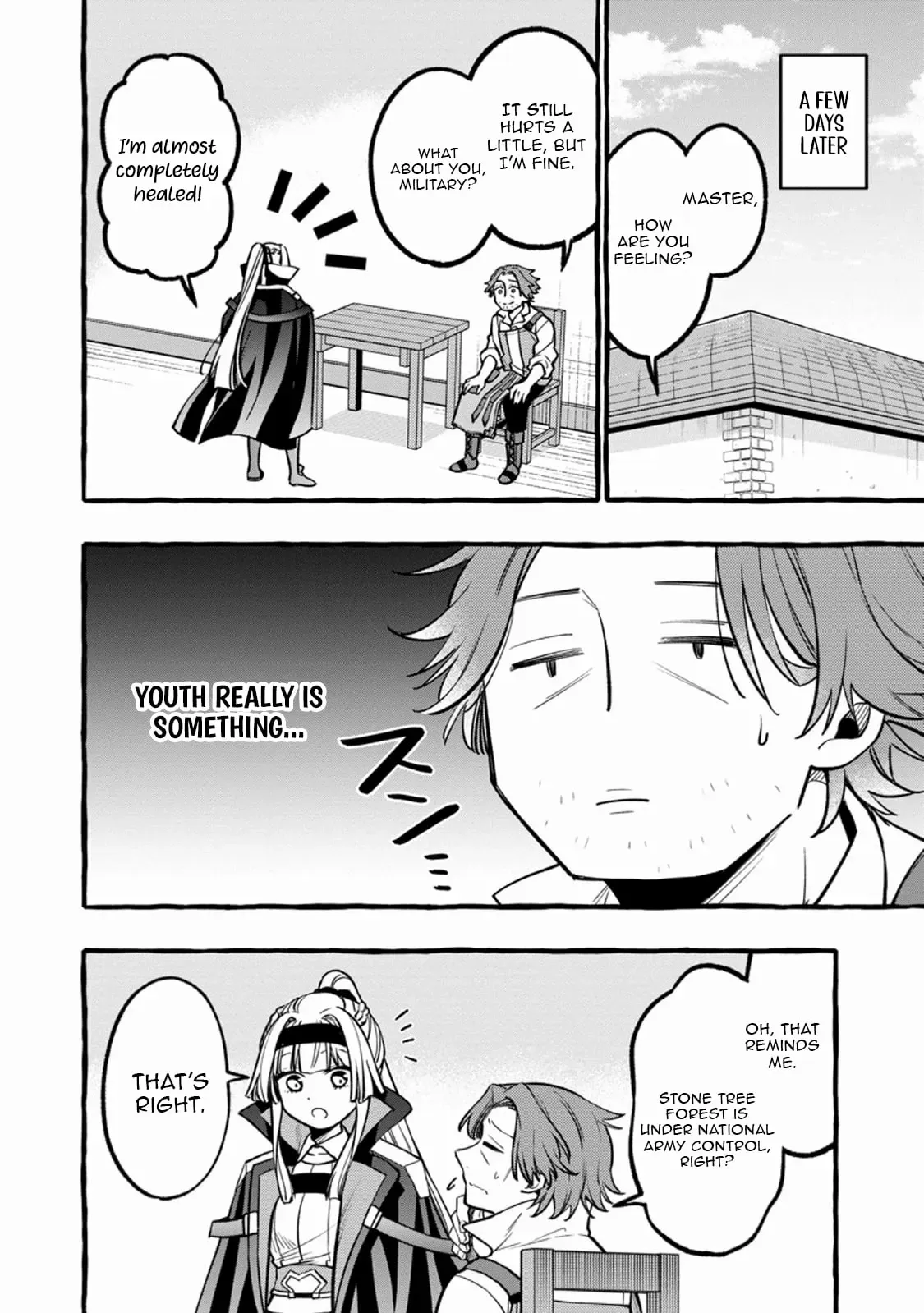 Tsuihou Sareta Ossan Kajishi, Nazeka Densetsu no Dai Meikou ni Naru: Mukashi Omocha no Buki o Tsukutteageta Kodomotachi ga Zenin Eiyuu ni Natteita Chapter 10.3 — Page 6