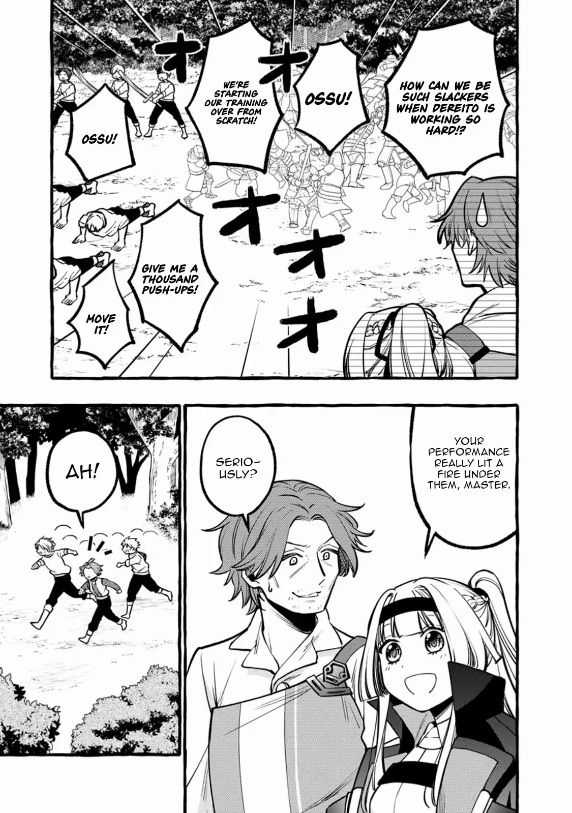 Tsuihou Sareta Ossan Kajishi, Nazeka Densetsu no Dai Meikou ni Naru: Mukashi Omocha no Buki o Tsukutteageta Kodomotachi ga Zenin Eiyuu ni Natteita Chapter 10.3 — Page 9