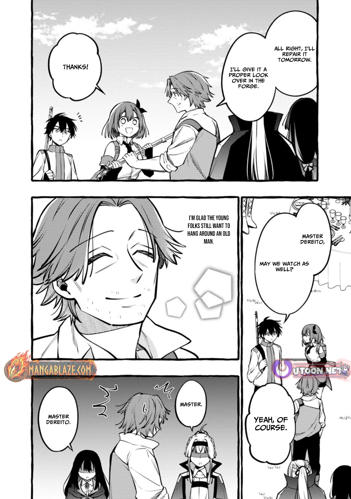 Tsuihou Sareta Ossan Kajishi, Nazeka Densetsu no Dai Meikou ni Naru: Mukashi Omocha no Buki o Tsukutteageta Kodomotachi ga Zenin Eiyuu ni Natteita Chapter 16 — Page 11
