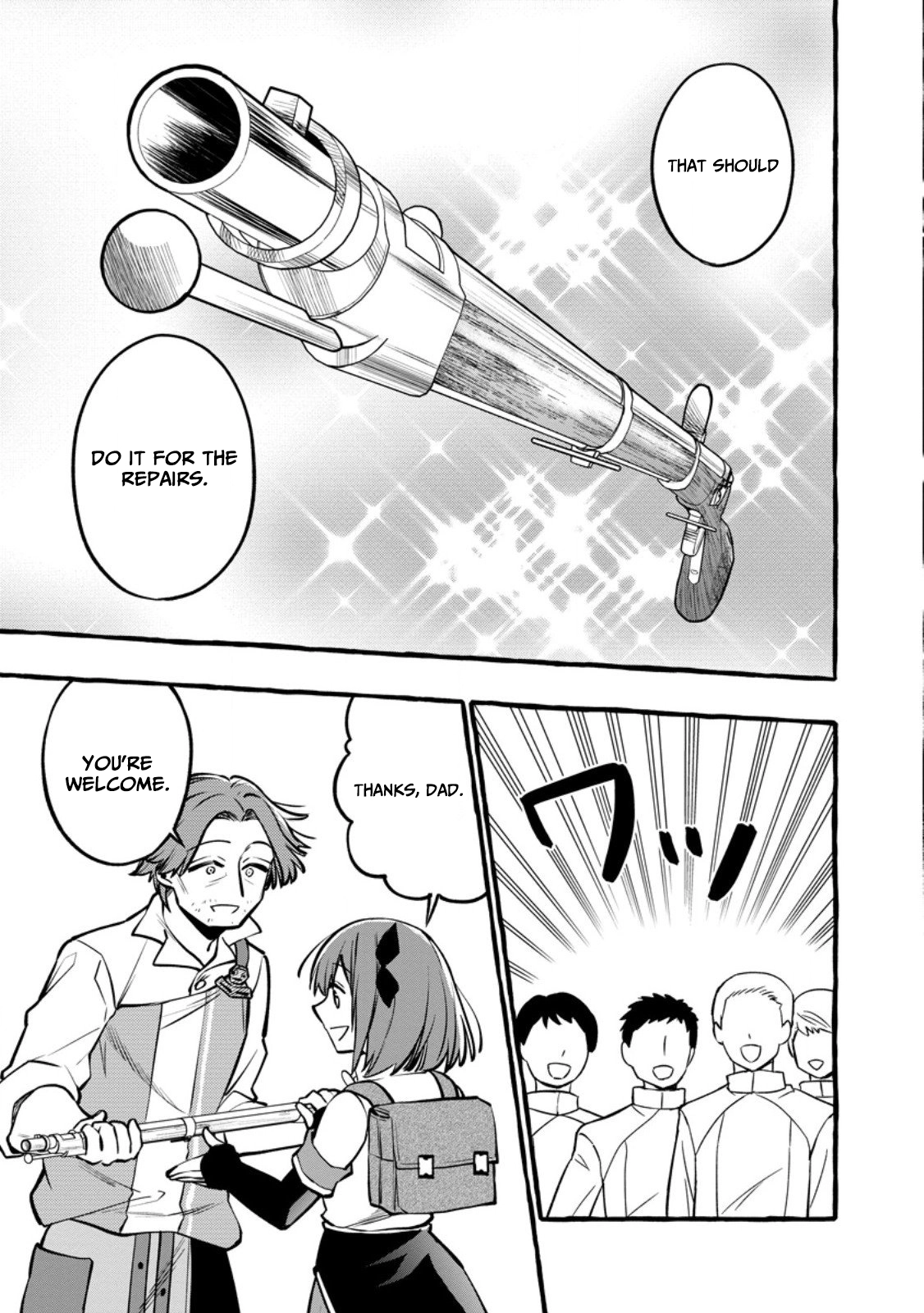 Tsuihou Sareta Ossan Kajishi, Nazeka Densetsu no Dai Meikou ni Naru: Mukashi Omocha no Buki o Tsukutteageta Kodomotachi ga Zenin Eiyuu ni Natteita Chapter 16 — Page 24
