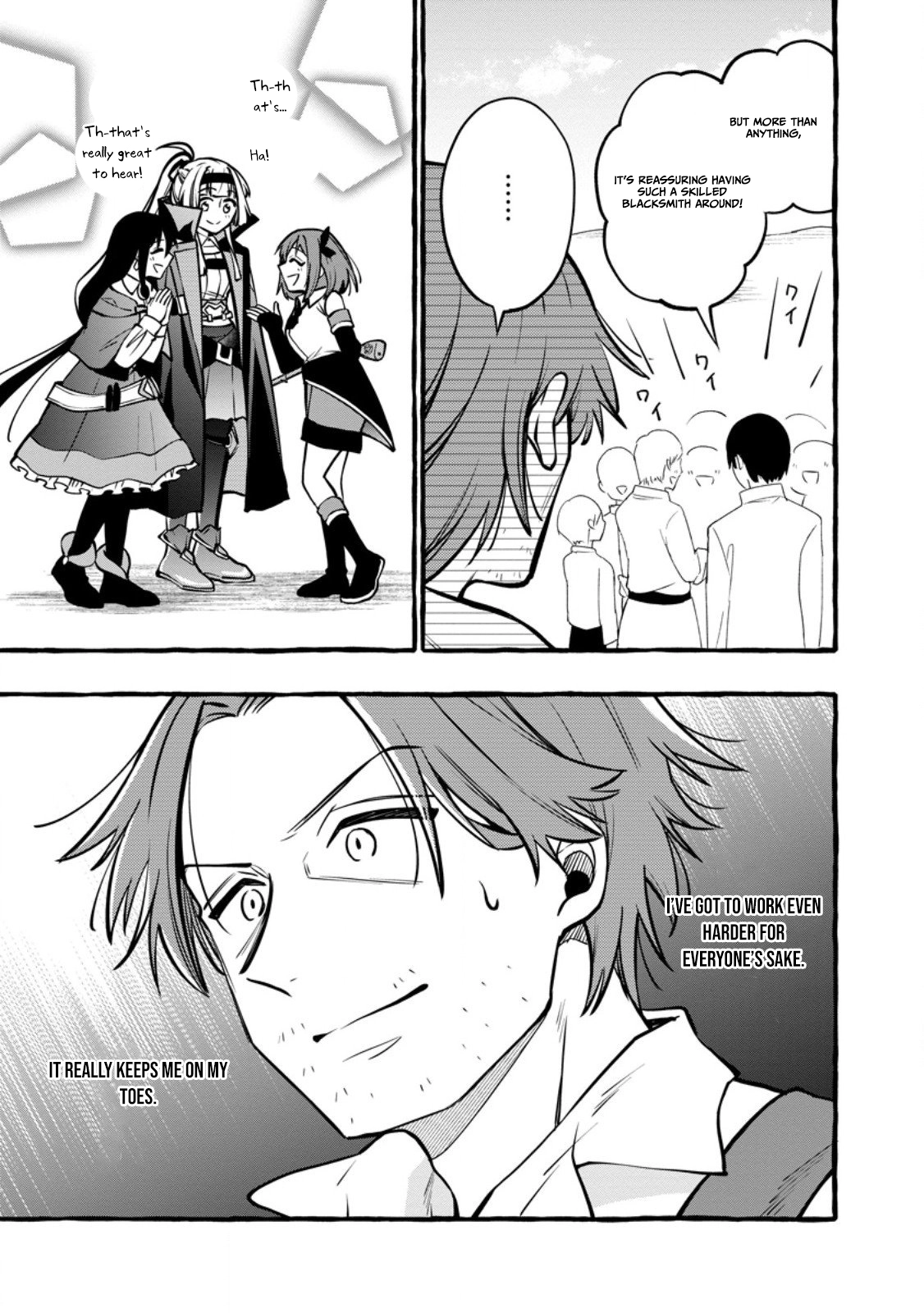 Tsuihou Sareta Ossan Kajishi, Nazeka Densetsu no Dai Meikou ni Naru: Mukashi Omocha no Buki o Tsukutteageta Kodomotachi ga Zenin Eiyuu ni Natteita Chapter 17 — Page 8