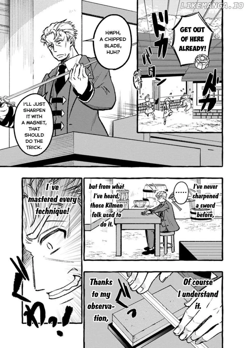 Tsuihou Sareta Ossan Kajishi, Nazeka Densetsu no Dai Meikou ni Naru: Mukashi Omocha no Buki o Tsukutteageta Kodomotachi ga Zenin Eiyuu ni Natteita Chapter 2.1 — Page 12