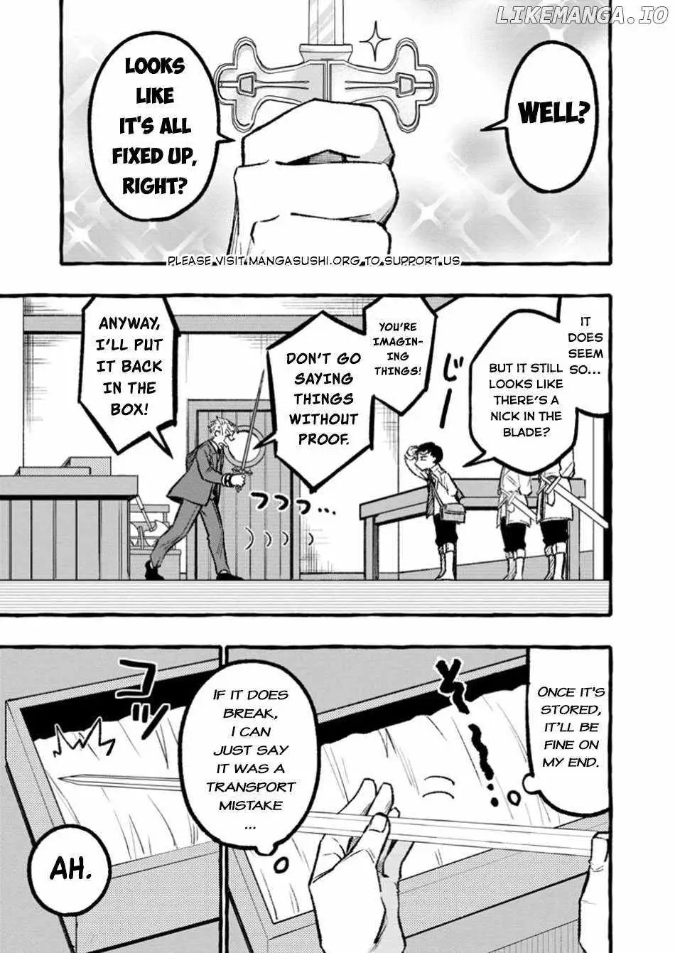 Tsuihou Sareta Ossan Kajishi, Nazeka Densetsu no Dai Meikou ni Naru: Mukashi Omocha no Buki o Tsukutteageta Kodomotachi ga Zenin Eiyuu ni Natteita Chapter 2.2 — Page 7