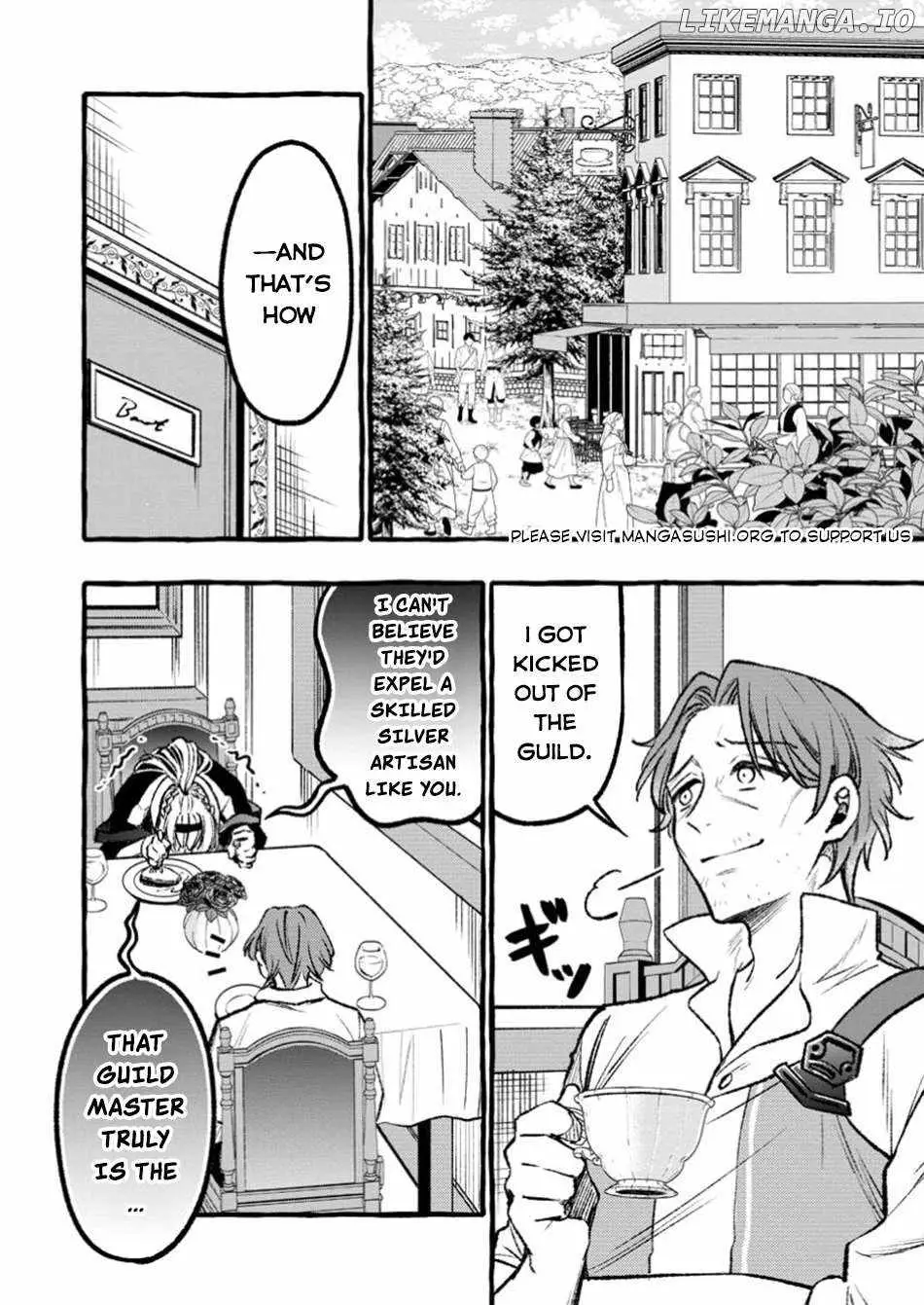 Tsuihou Sareta Ossan Kajishi, Nazeka Densetsu no Dai Meikou ni Naru: Mukashi Omocha no Buki o Tsukutteageta Kodomotachi ga Zenin Eiyuu ni Natteita Chapter 2.2 — Page 12